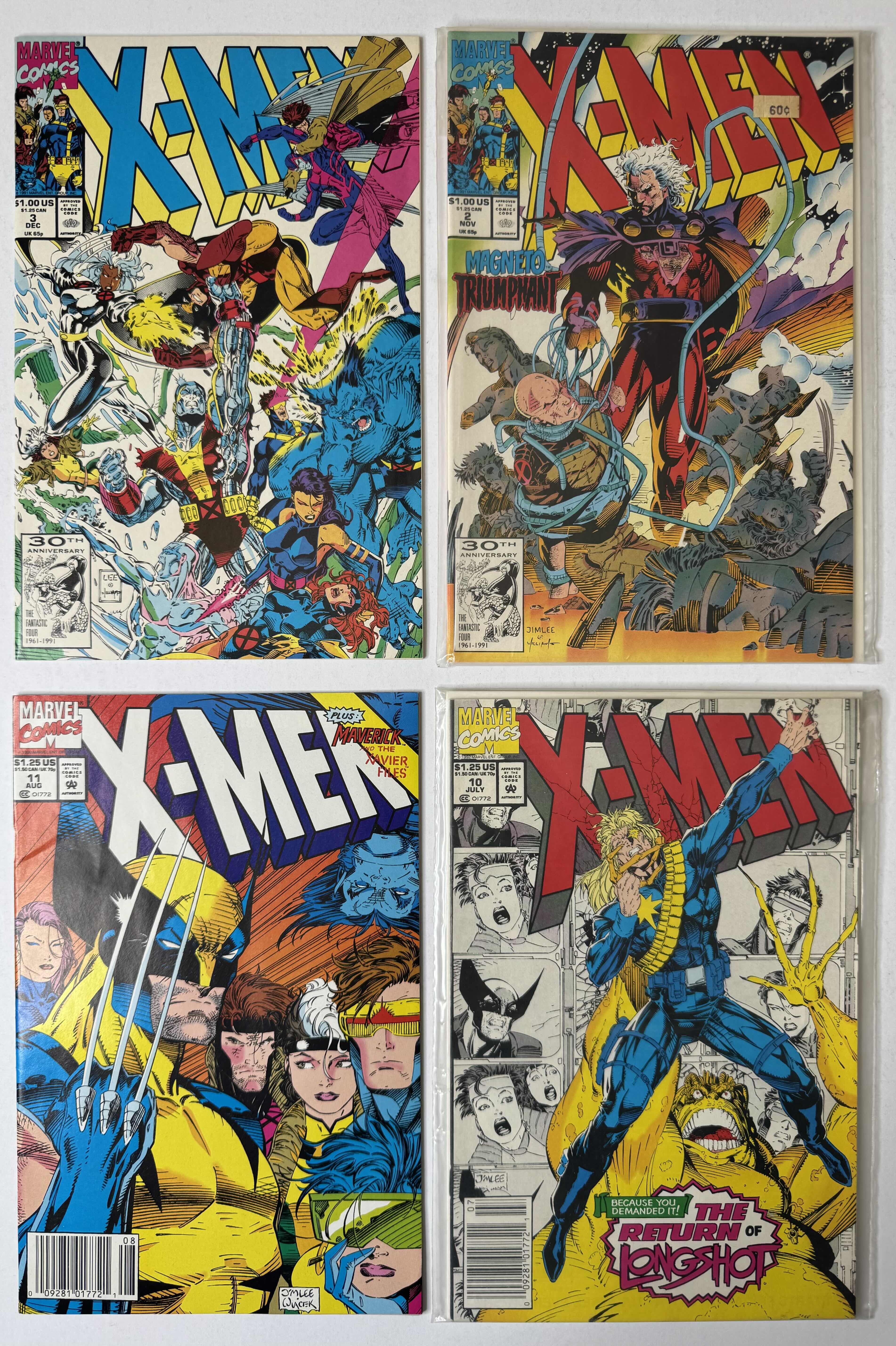 Photo 1 of 4-VINTAGE X-MEN COMIC BOOKS