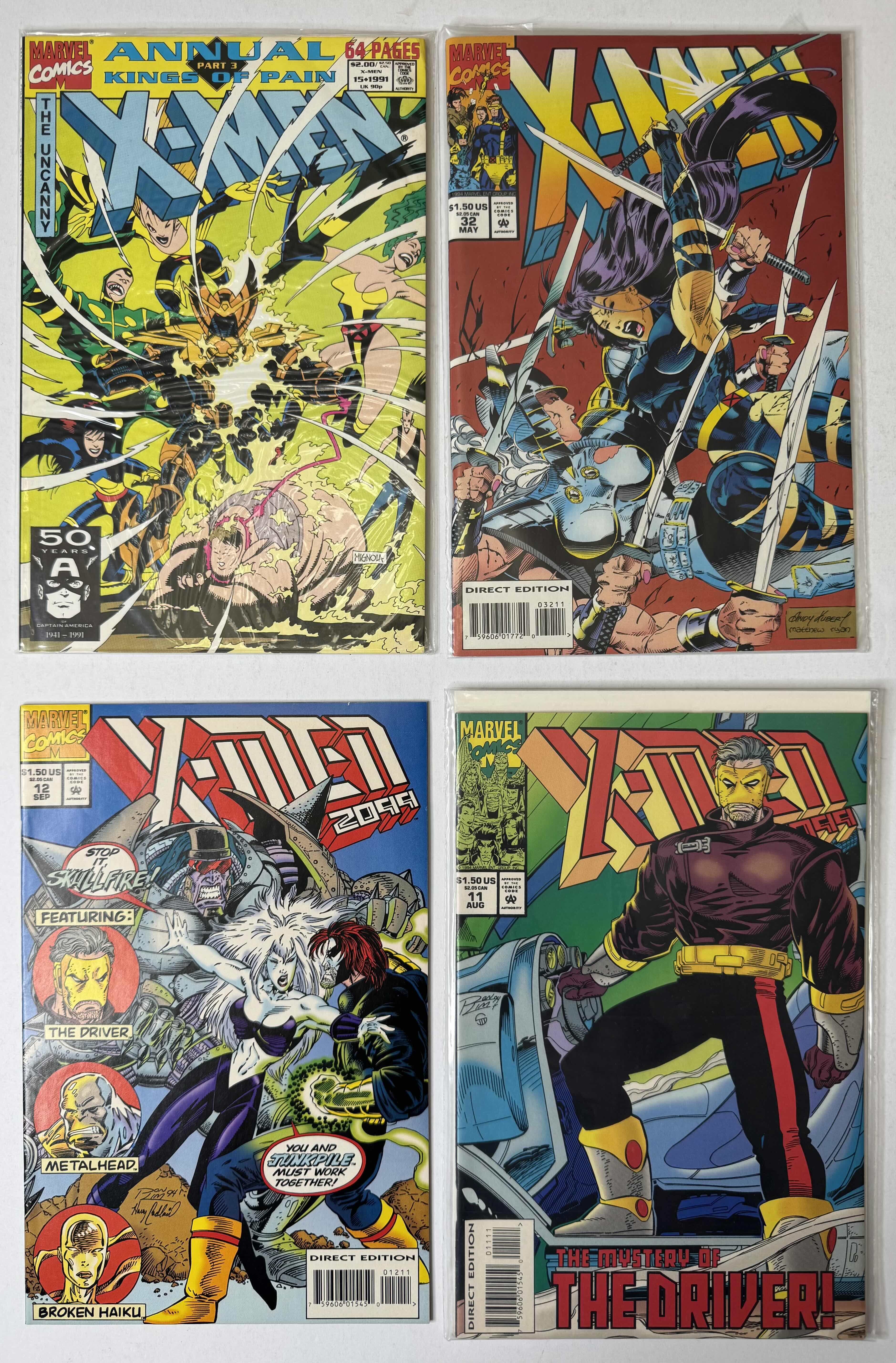 Photo 1 of 4-VINTAGE X-MEN COMIC BOOKS