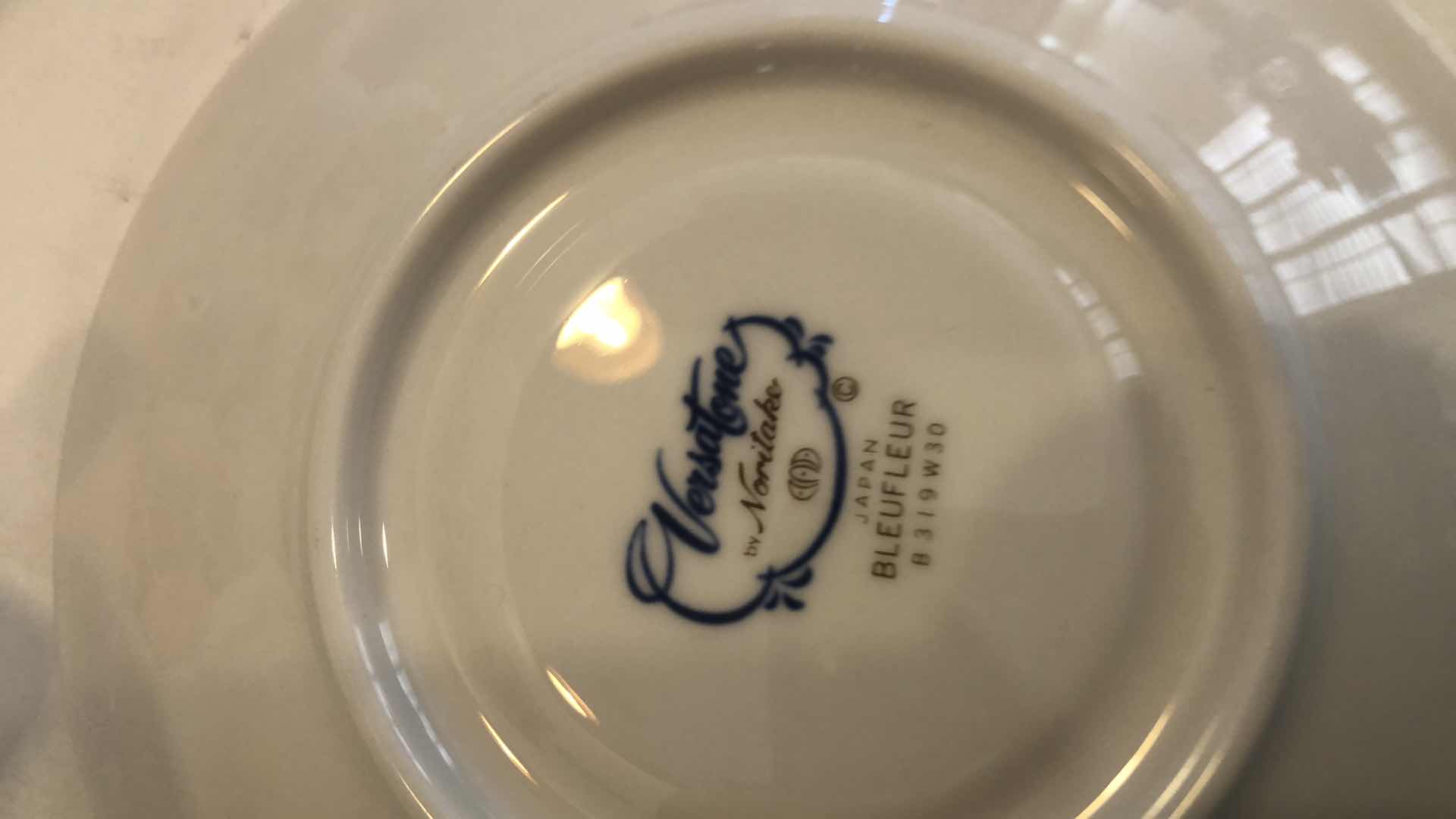 Photo 1 of 6 VINTAGE NORITAKE VERSATONE BLEUFLEUR SAUCERS AND 9 CUPS