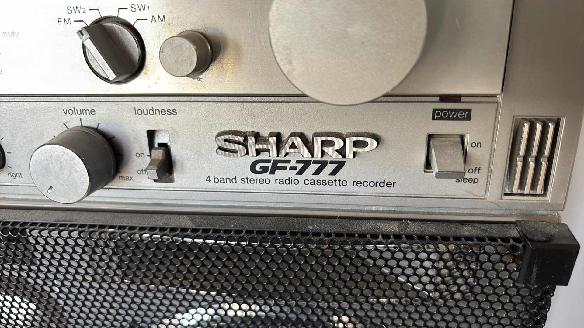 Photo 1 of 1980S VINTAGE SHARP GF-777 BOOMBOX "THE SEARCHER W"