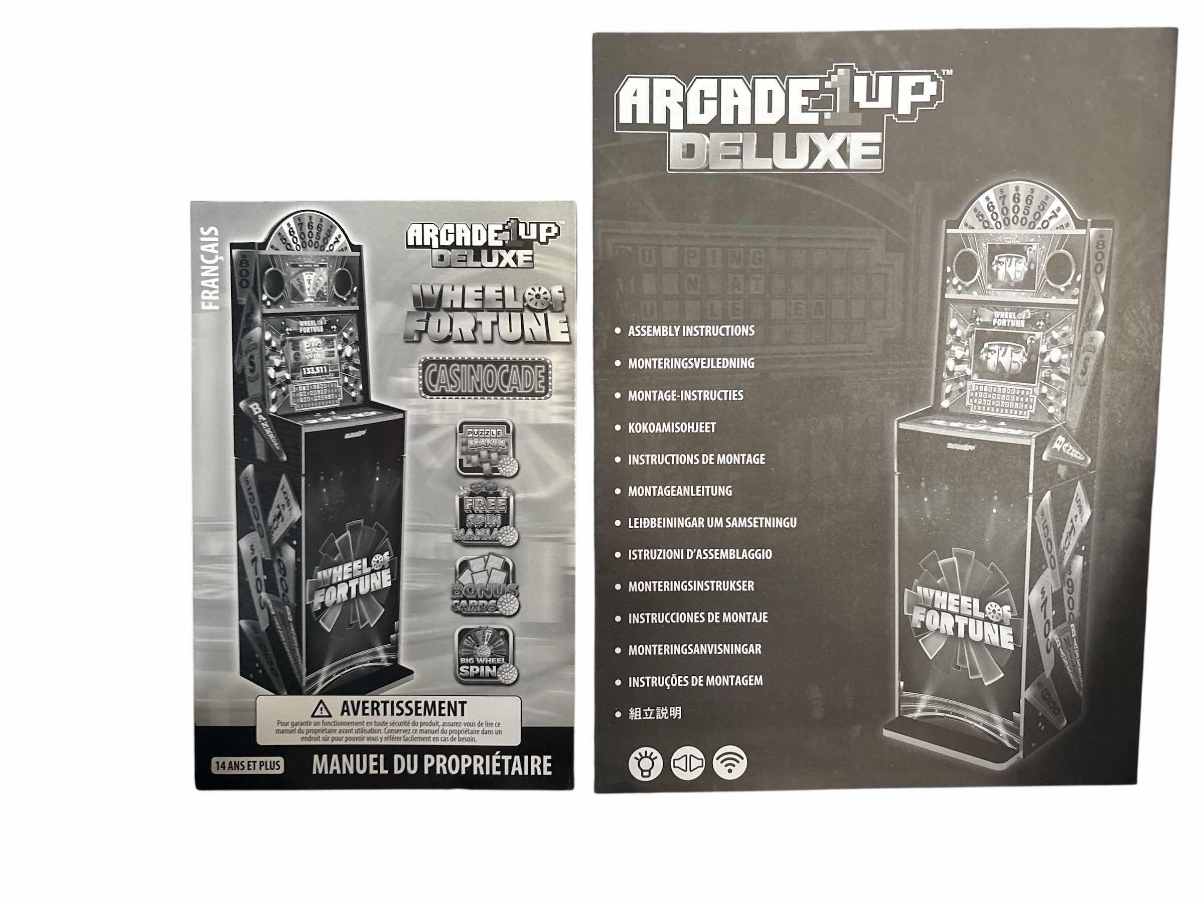 Photo 1 of ARCADE 1 UP DELUXE WHEEL OF FORTUNE MACHINE