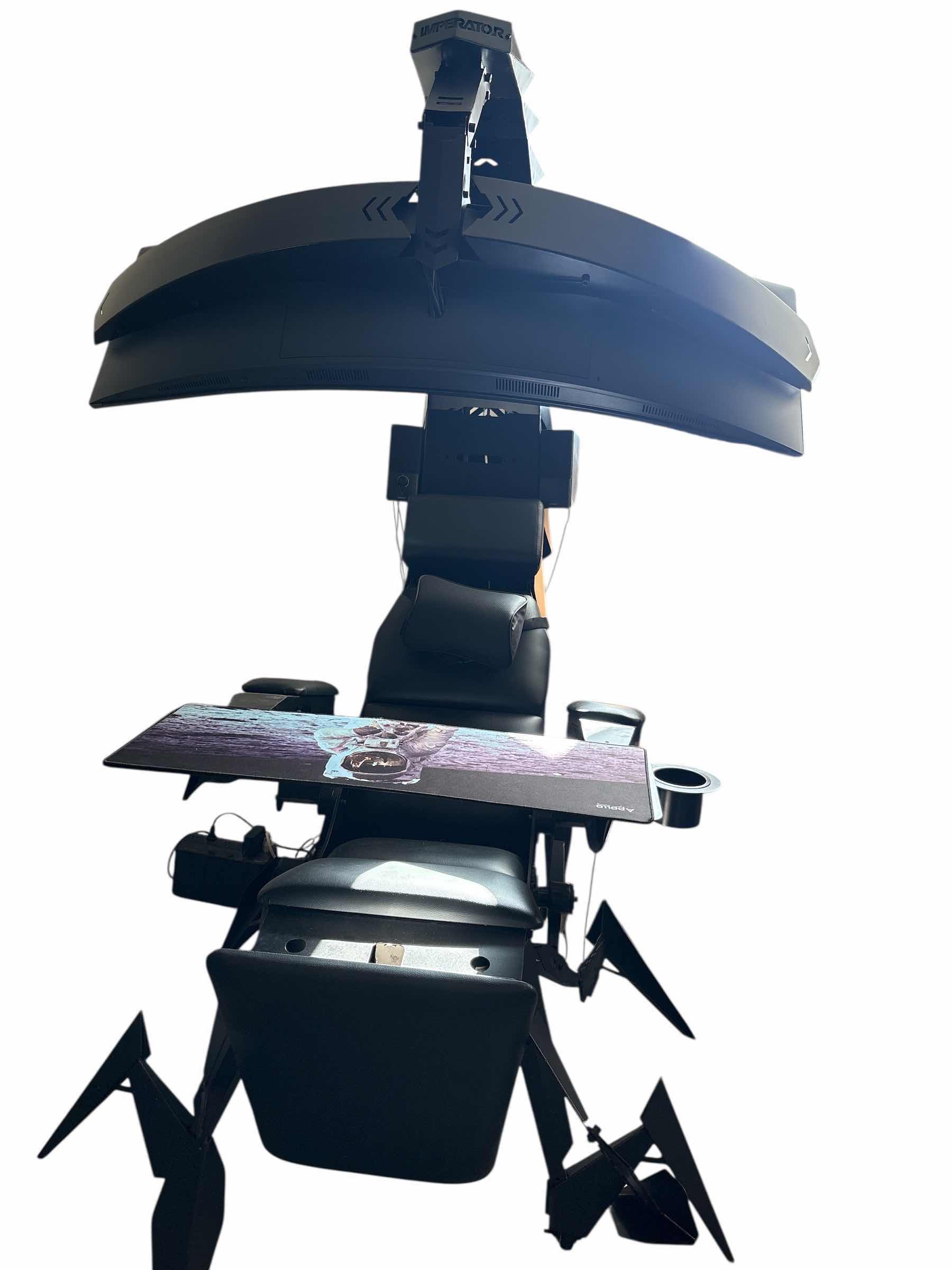 Photo 1 of IMPERATOR SCORPION GAMING CHAIR WITH CURVED MONITOR AND BOSE SPEAKERS