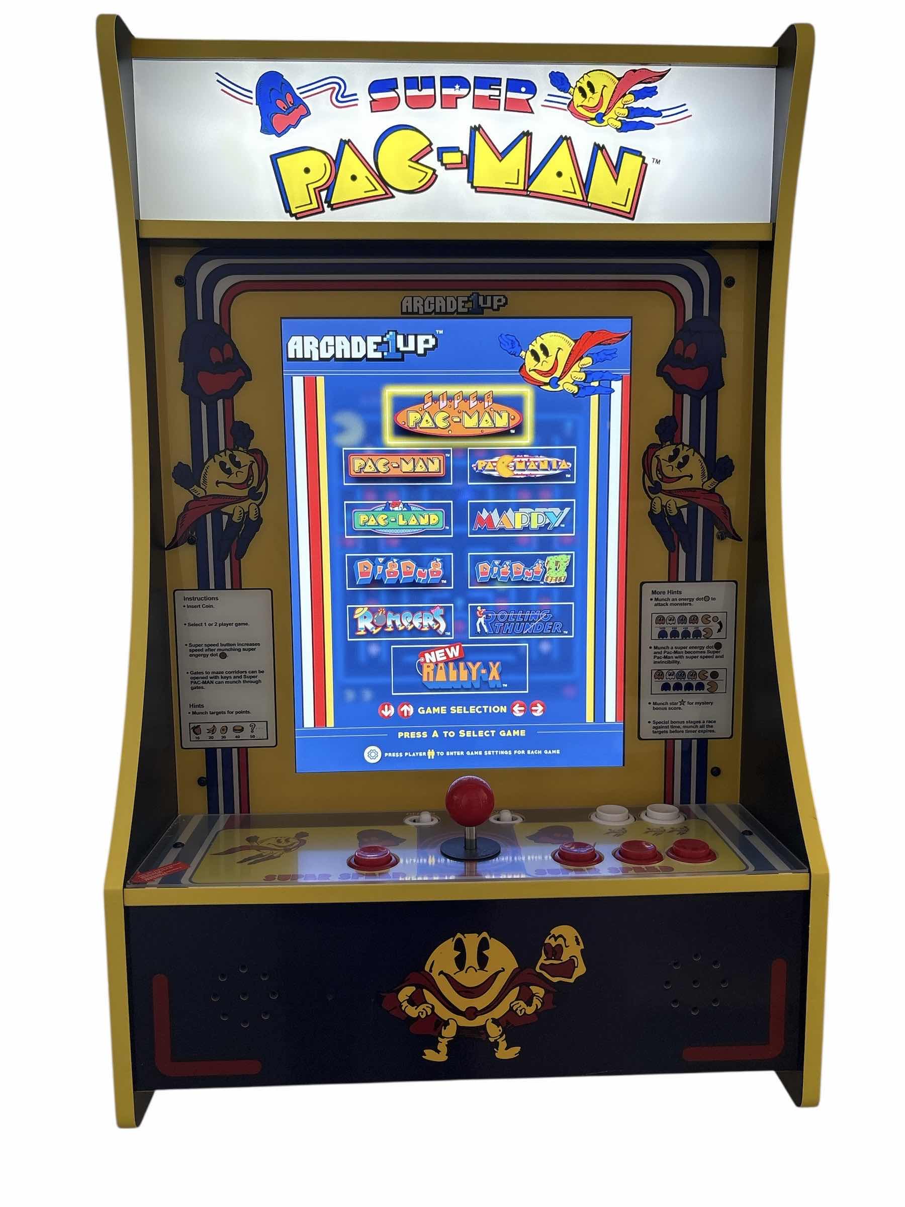 Photo 1 of ARCADE 1 UP SUPER PAC-MAN WALL GAMING MACHINE