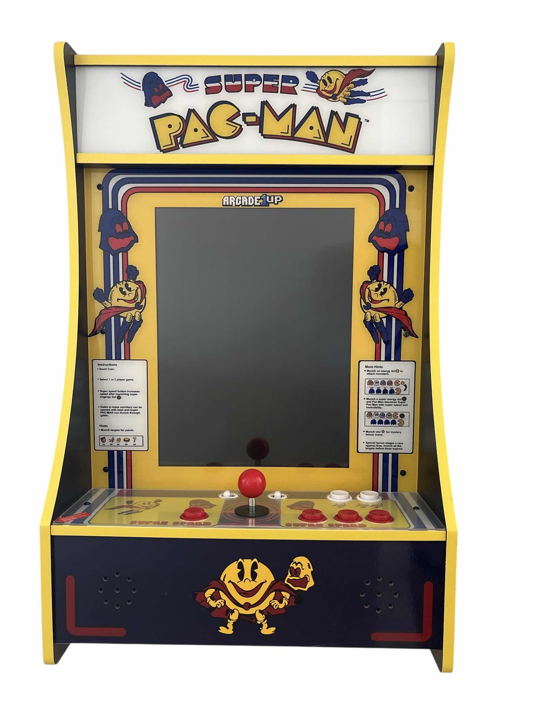 Photo 1 of ARCADE 1 UP SUPER PAC-MAN WALL GAMING MACHINE