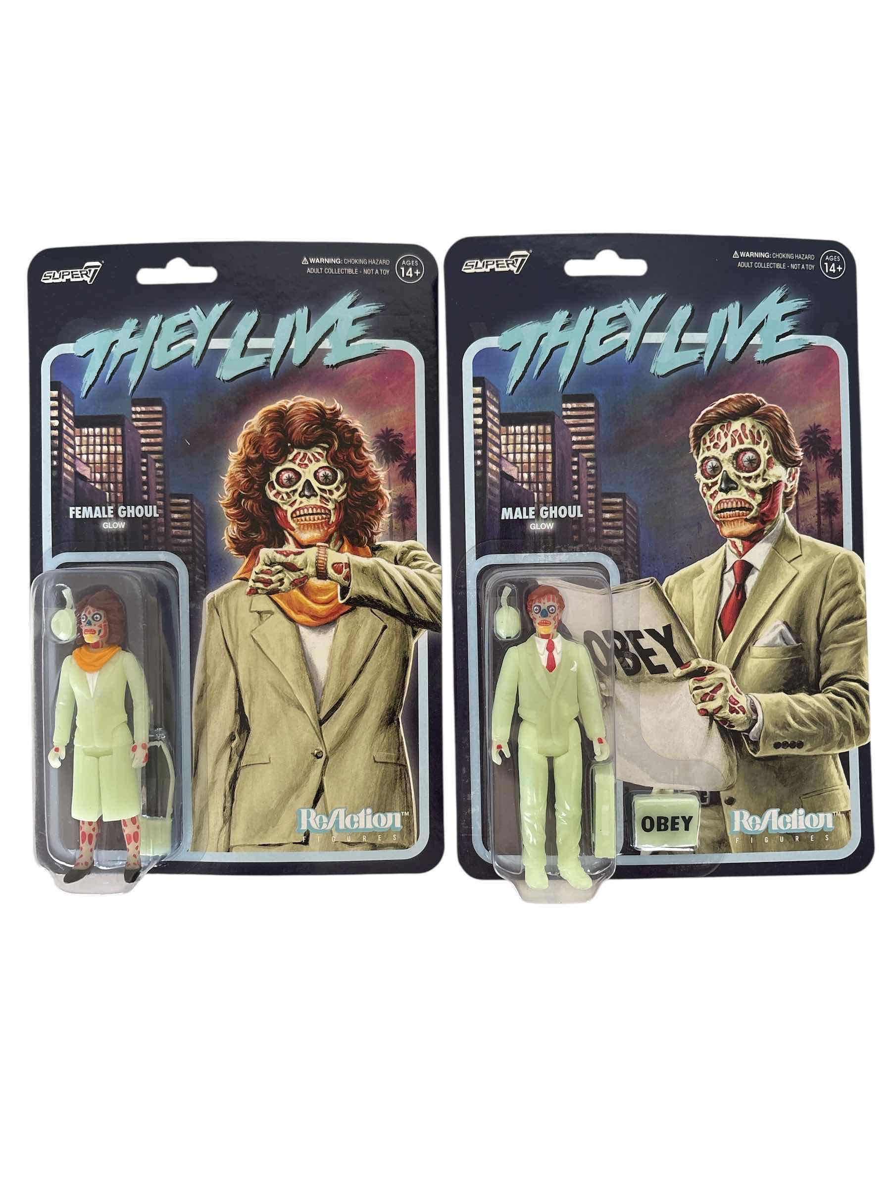 Photo 1 of THEY LIVE MALE & FEMALE GHOULS FIGURE REFLECTION TOYS