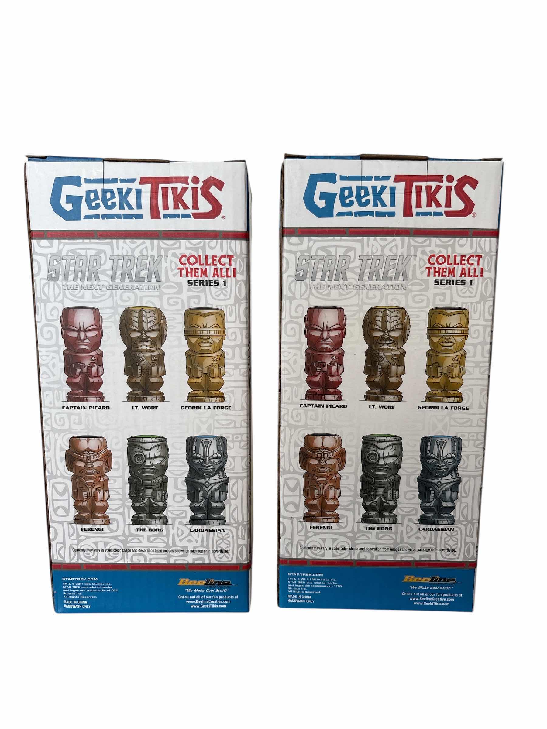 Photo 1 of (2)PCS NIB STAR TREK CAPTAIN PICARD & GEORDI LA FORGE