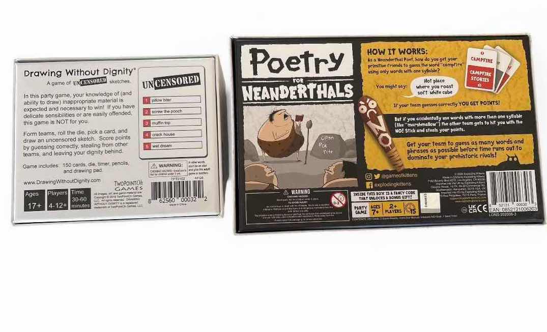 Photo 1 of $30 (2)PCS ADULT CARD GAMES