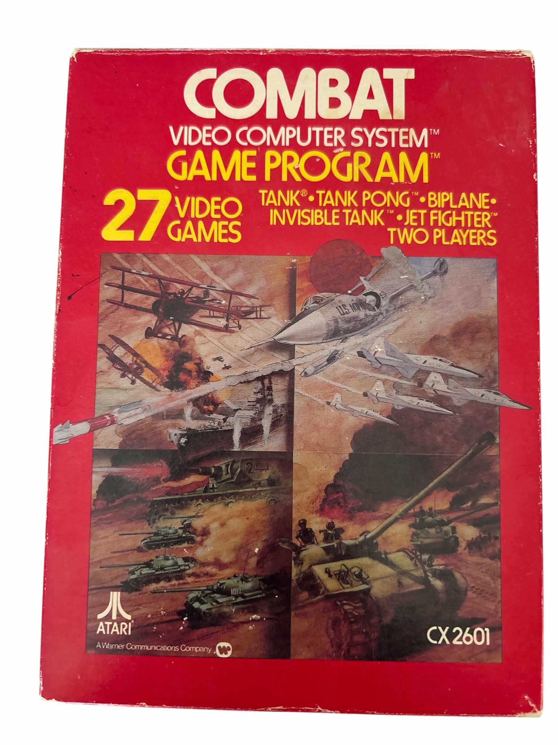 Photo 1 of $61 VINTAGE ATARI COMBAT VIDEO COMPUTER SYSTEM GAME PROGRAM CX 2601