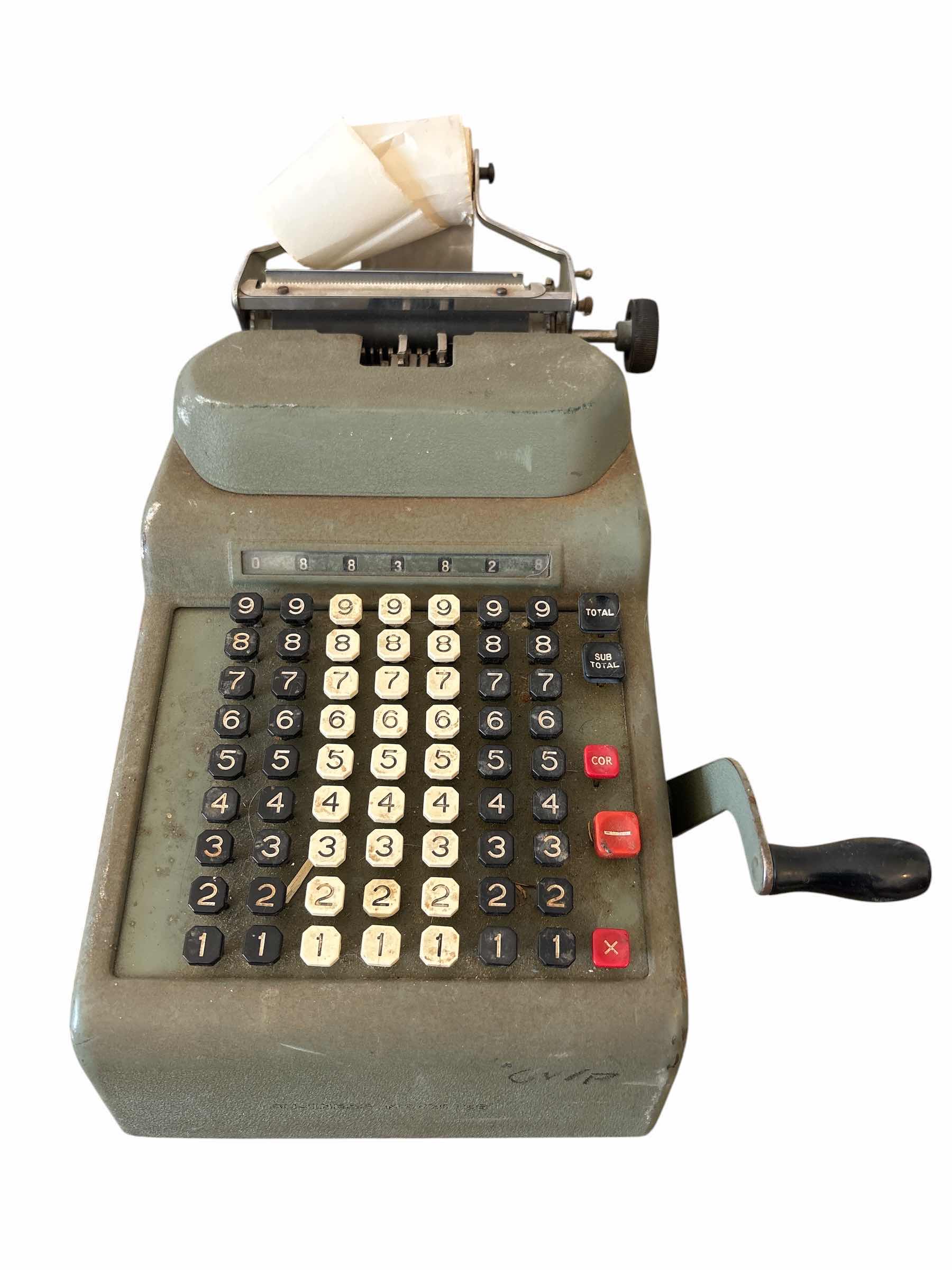 Photo 1 of VINTAGE R.C ALLEN BUSINESS MACHINE W EXTRA ROLL H8”