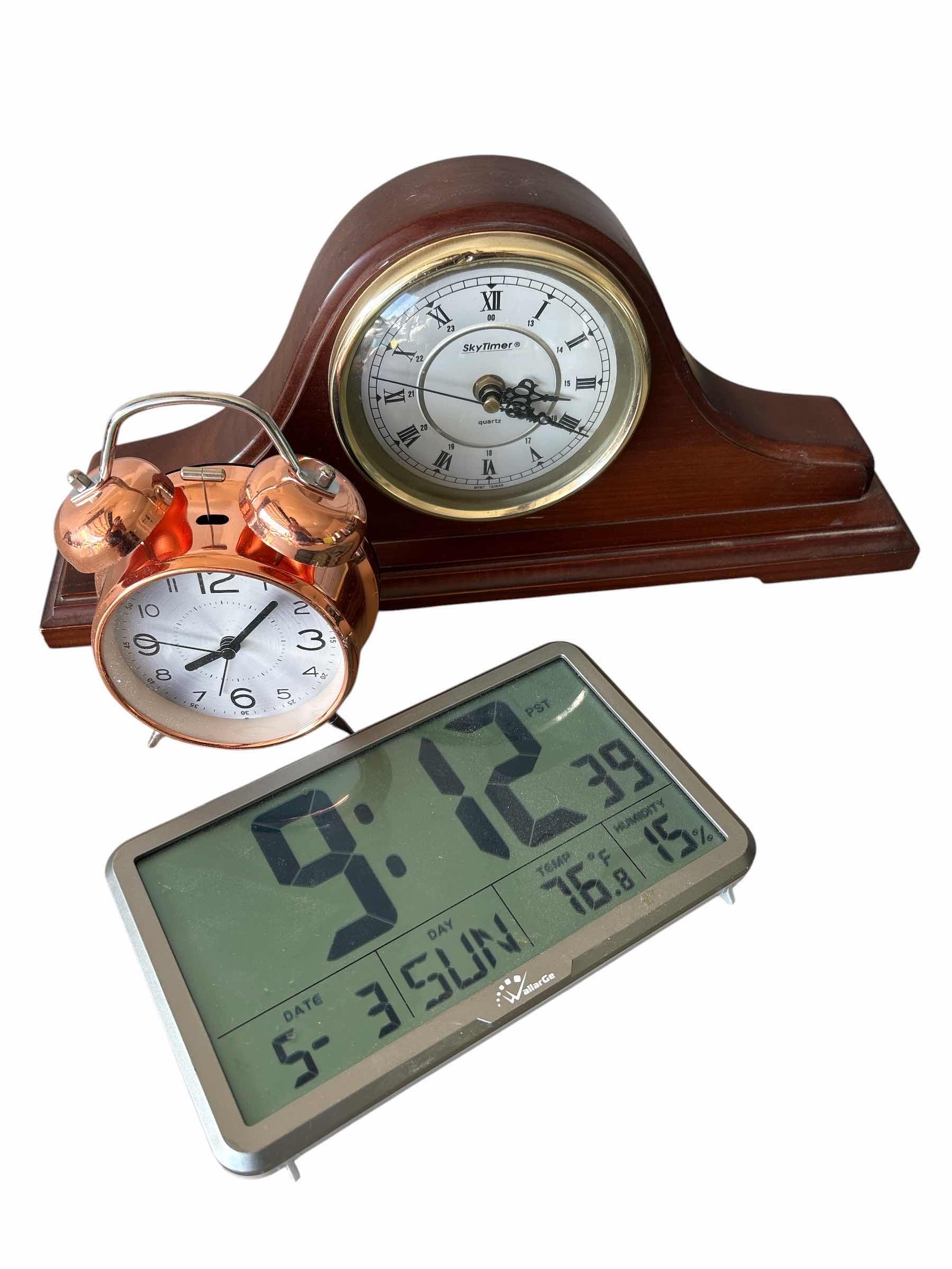 Photo 1 of (6)PCS ALARM & MANTLE CLOCK H7”