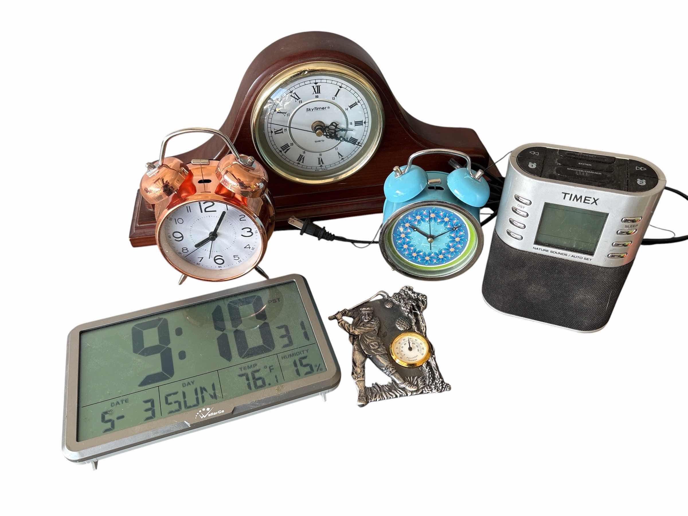 Photo 1 of (6)PCS ALARM & MANTLE CLOCK H7”