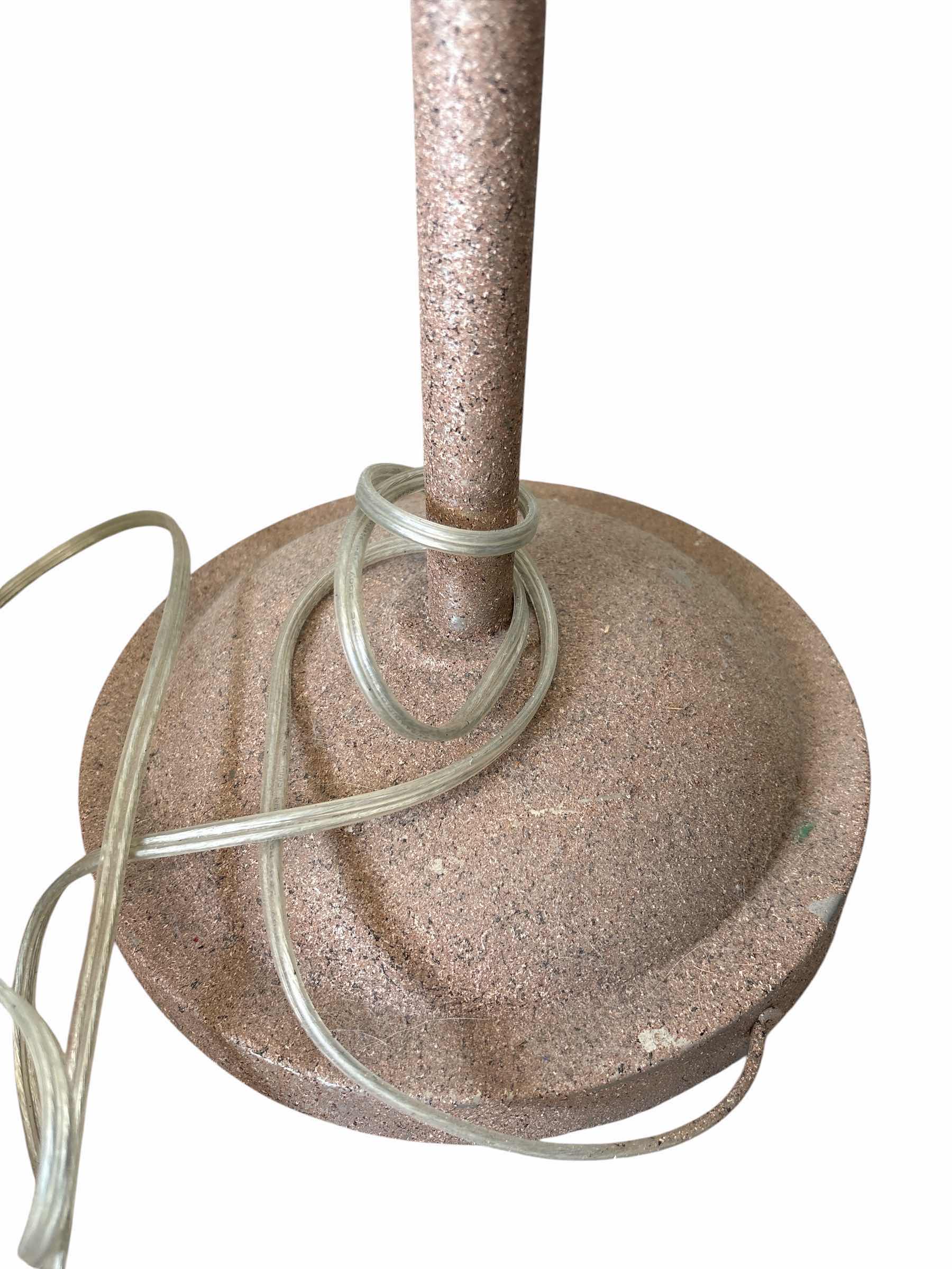 Photo 1 of FLOOR BROWN LAMP W ROCK ACCENTS H57”