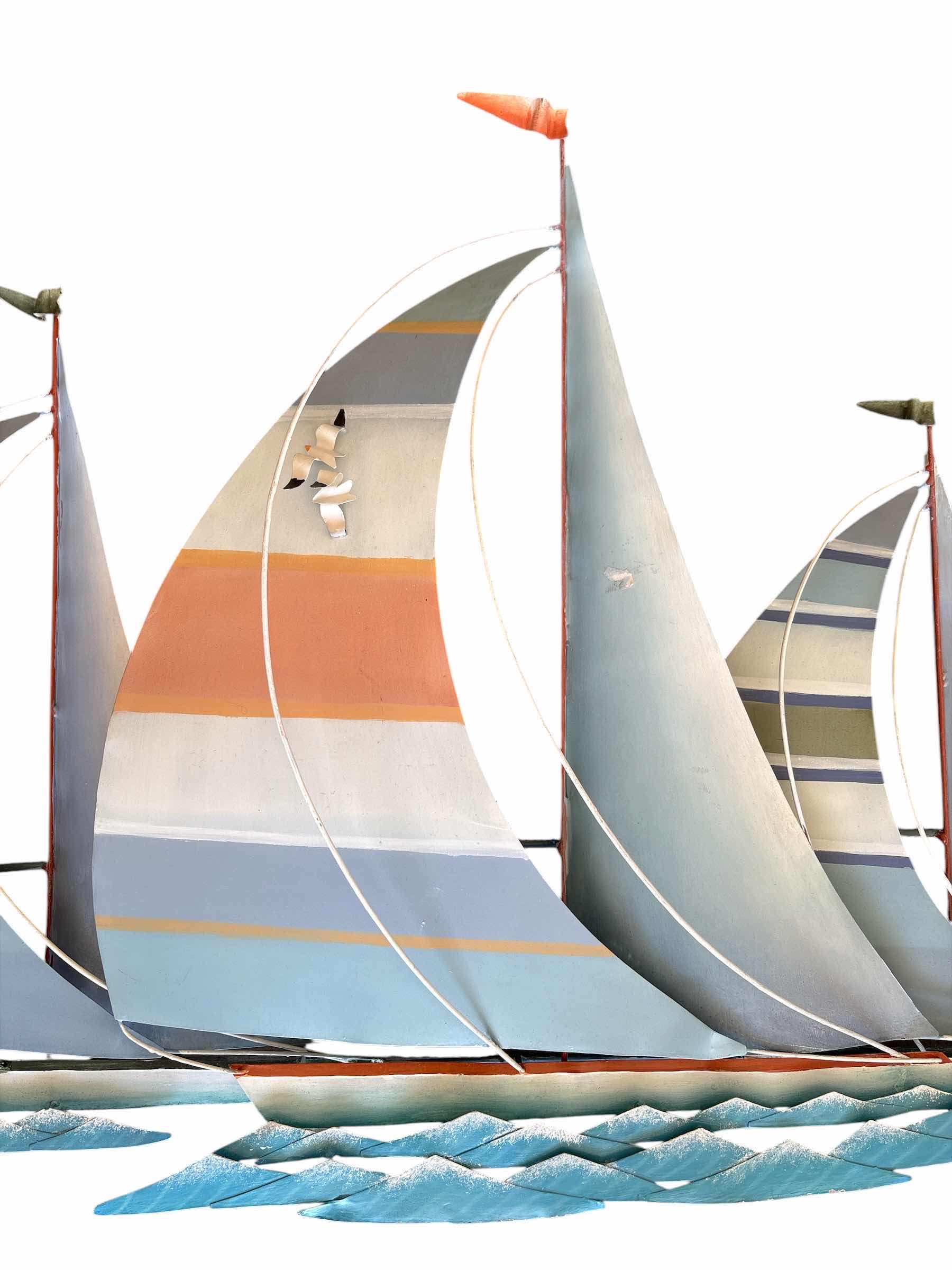 Photo 1 of METAL SAILING BOAT WALL ACCENT H27”