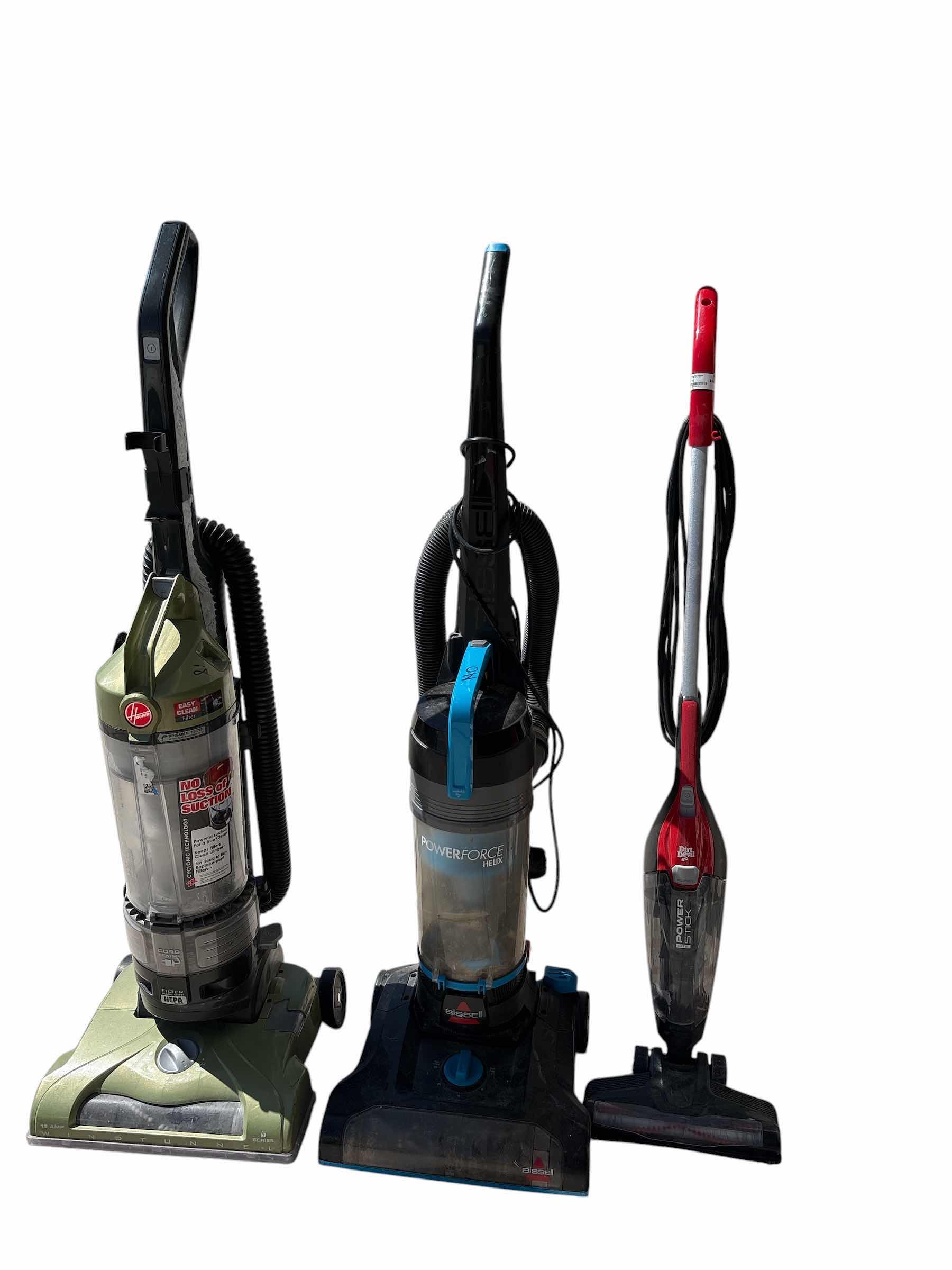 Photo 1 of (3)PCS BISSELL,HOOVER & DIRT DEVIL VACUUM