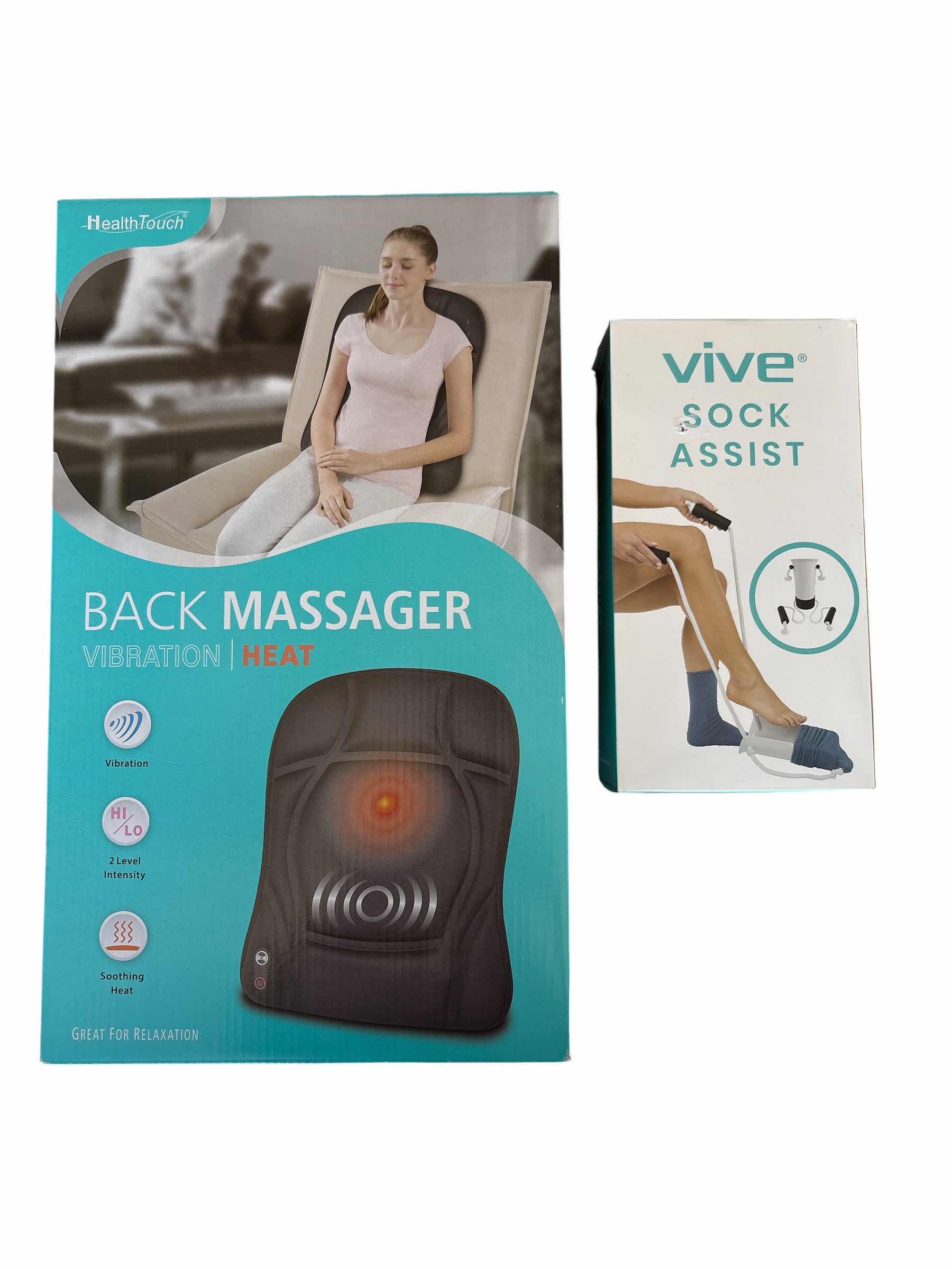 Photo 1 of (2)PCS BACK MASSAGER & VIVE SOCK ASSIST