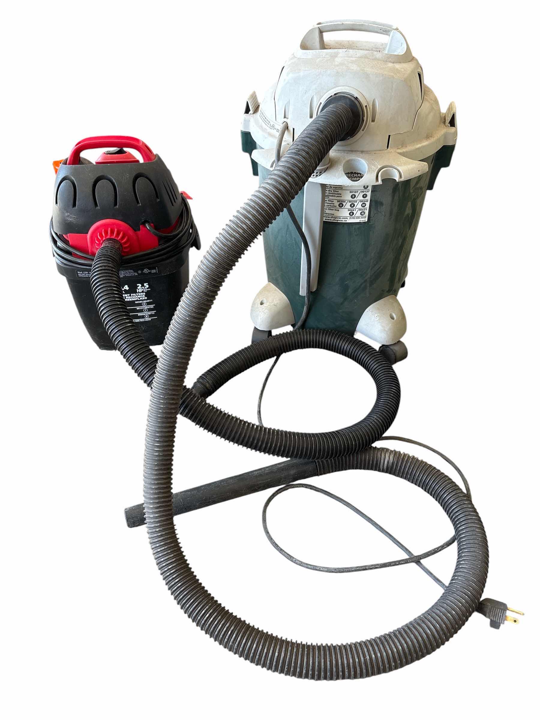 Photo 1 of (2)PCS SHOP VAC H21”