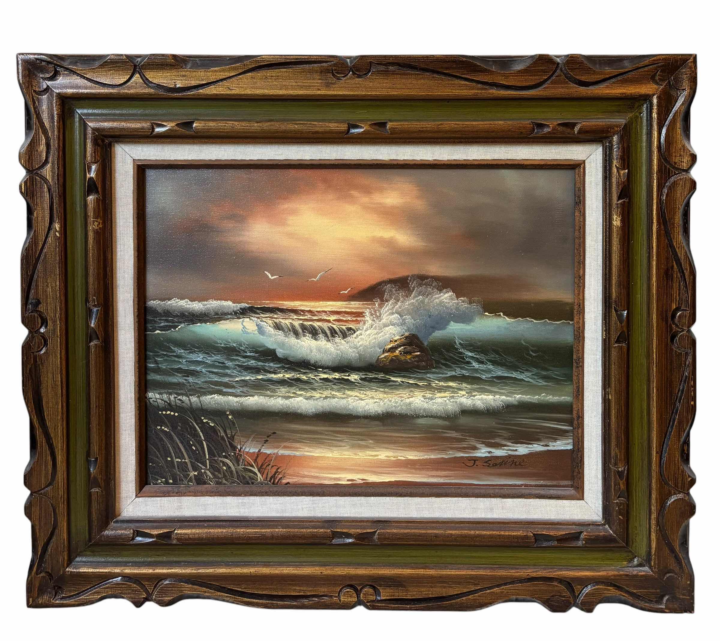 Photo 1 of OIL PAINTING BY J SERINE 23” X H20”