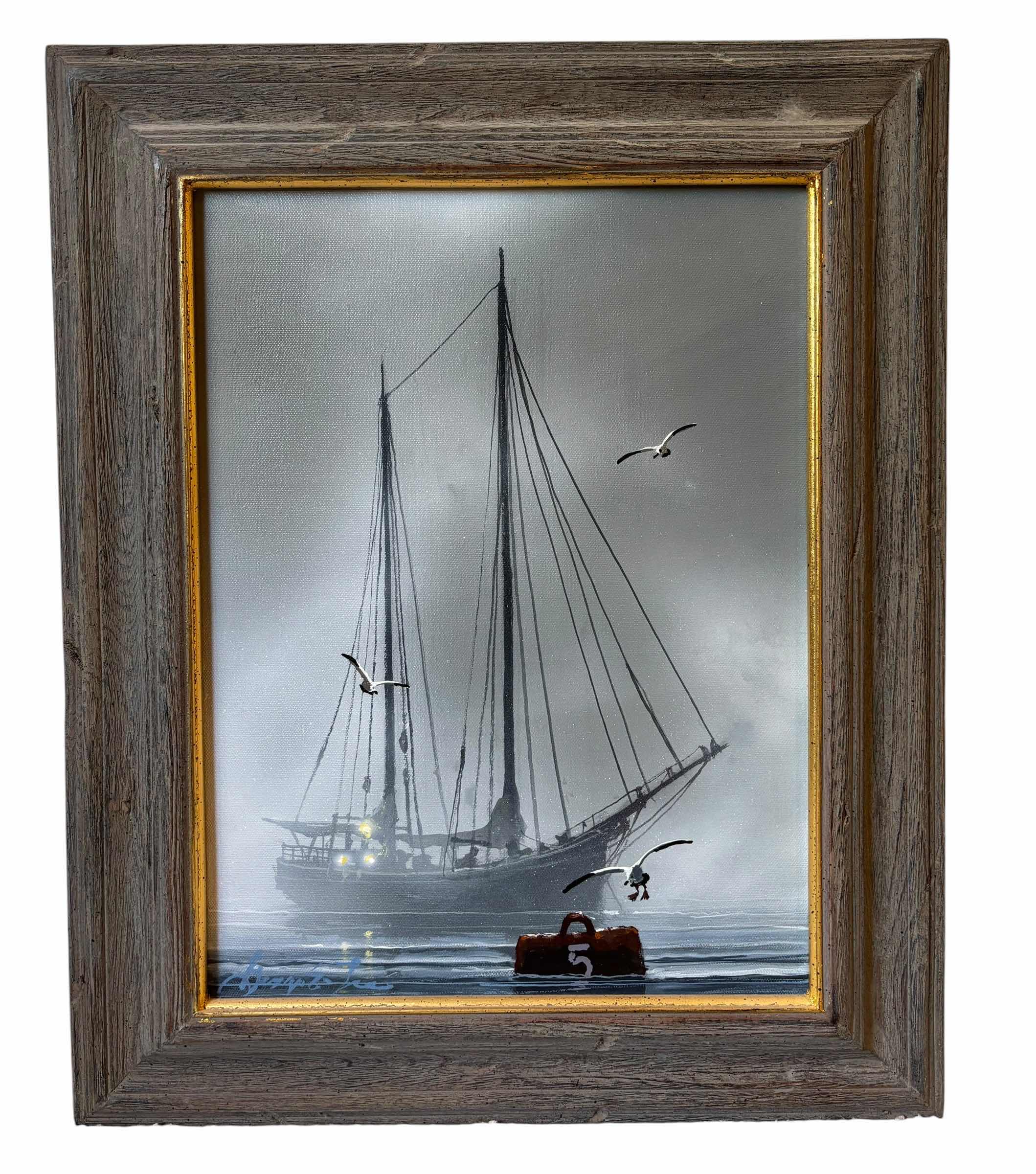 Photo 1 of OIL PAINTING BY GEORGE E LEE 17” X H21” WITH CERTIFICATE OF AUTHENTICITY
