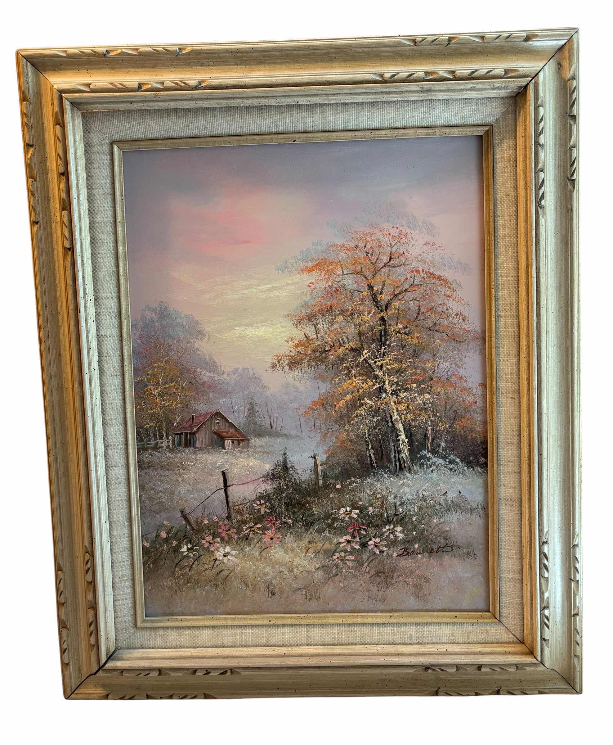 Photo 1 of OIL PAINTING BY BENNETT 17” X H22”