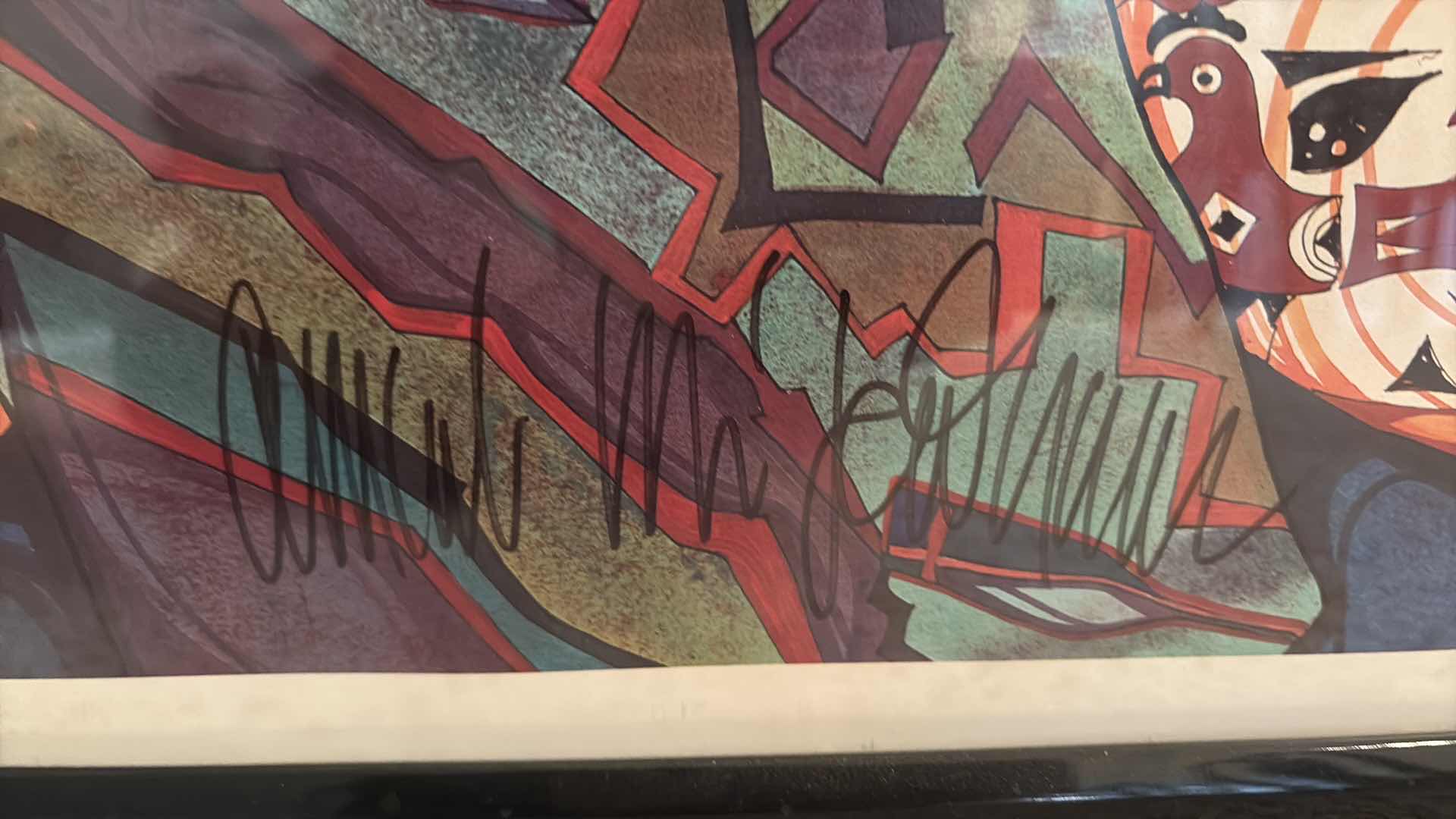 Photo 1 of FRAMED ARTWORK FRAMED AMADO M. PEÑA JR. SOUTHWEST NATIVE AMERICAN MESTIZO SERIES PRINT SIGNED 18.5”X25”