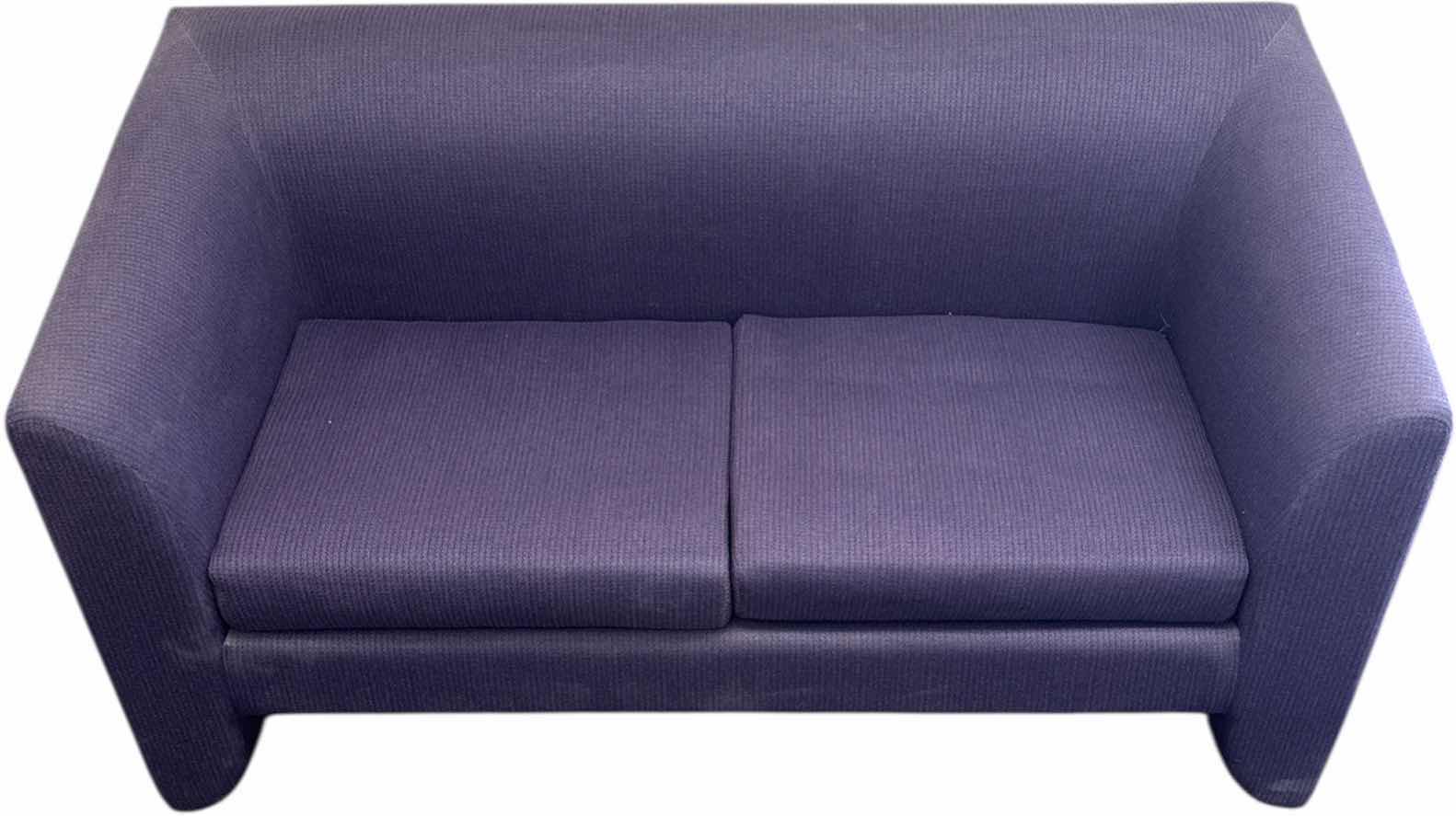 Photo 1 of BLUE PURPLE 2 SEATER SOFA
60” X 31” X H31”