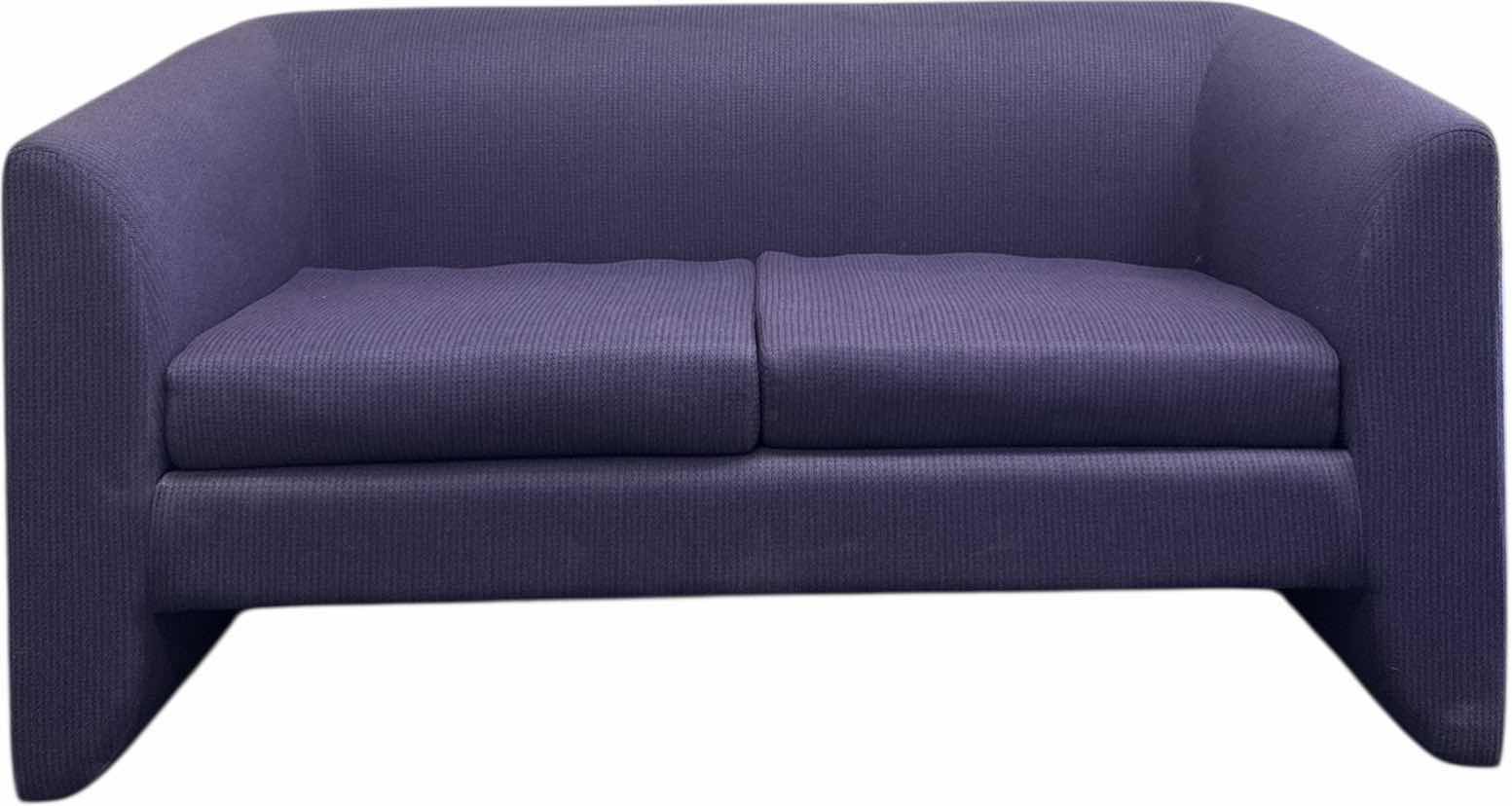 Photo 1 of BLUE PURPLE 2 SEATER SOFA
60” X 31” X H31”