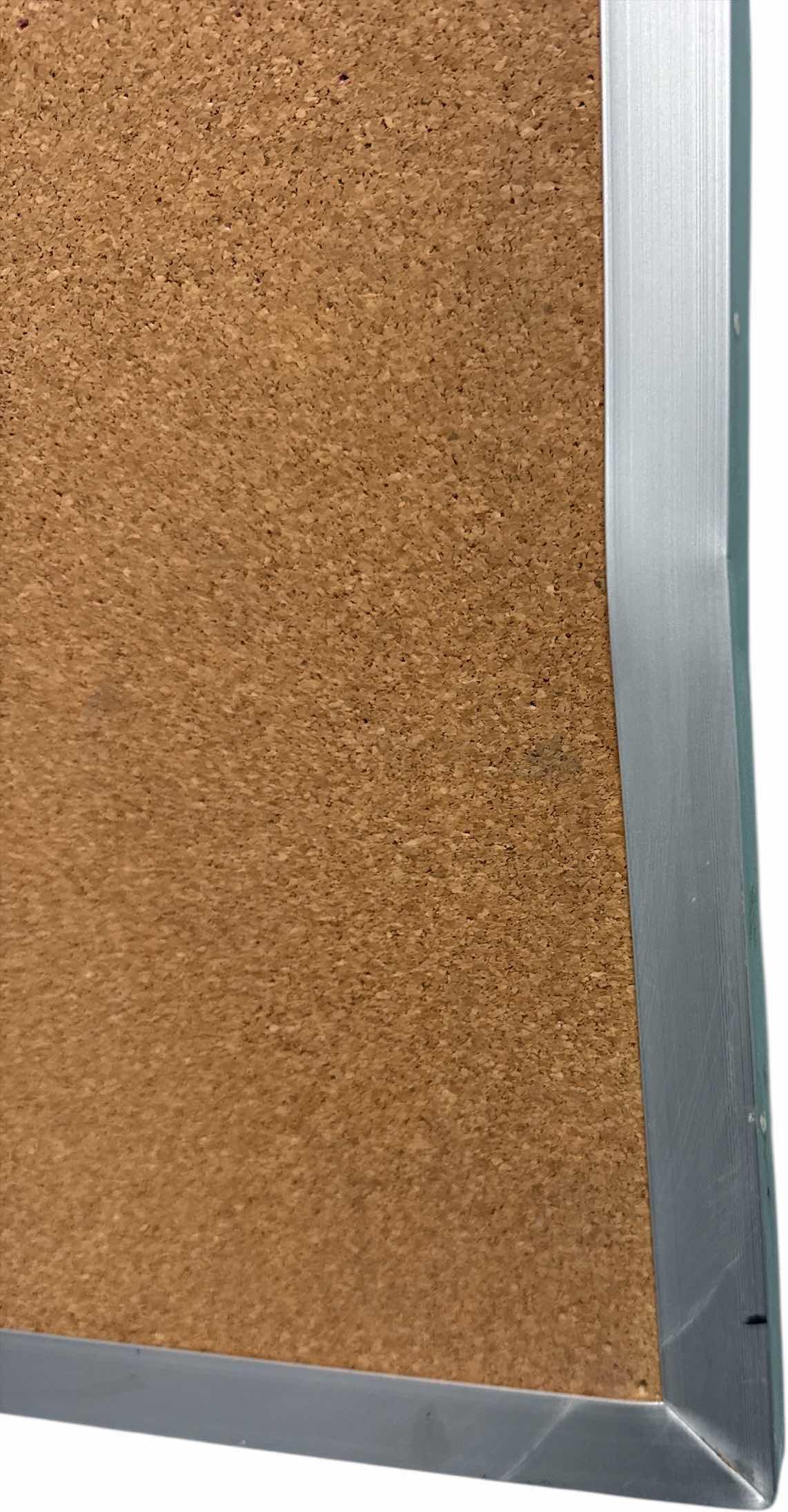 Photo 1 of 2-BULLETIN BOARD CORK BOARD WITH ALUMINUM FRAME, AND WOOD FRAME
W36” X L24” AND SMALLER
