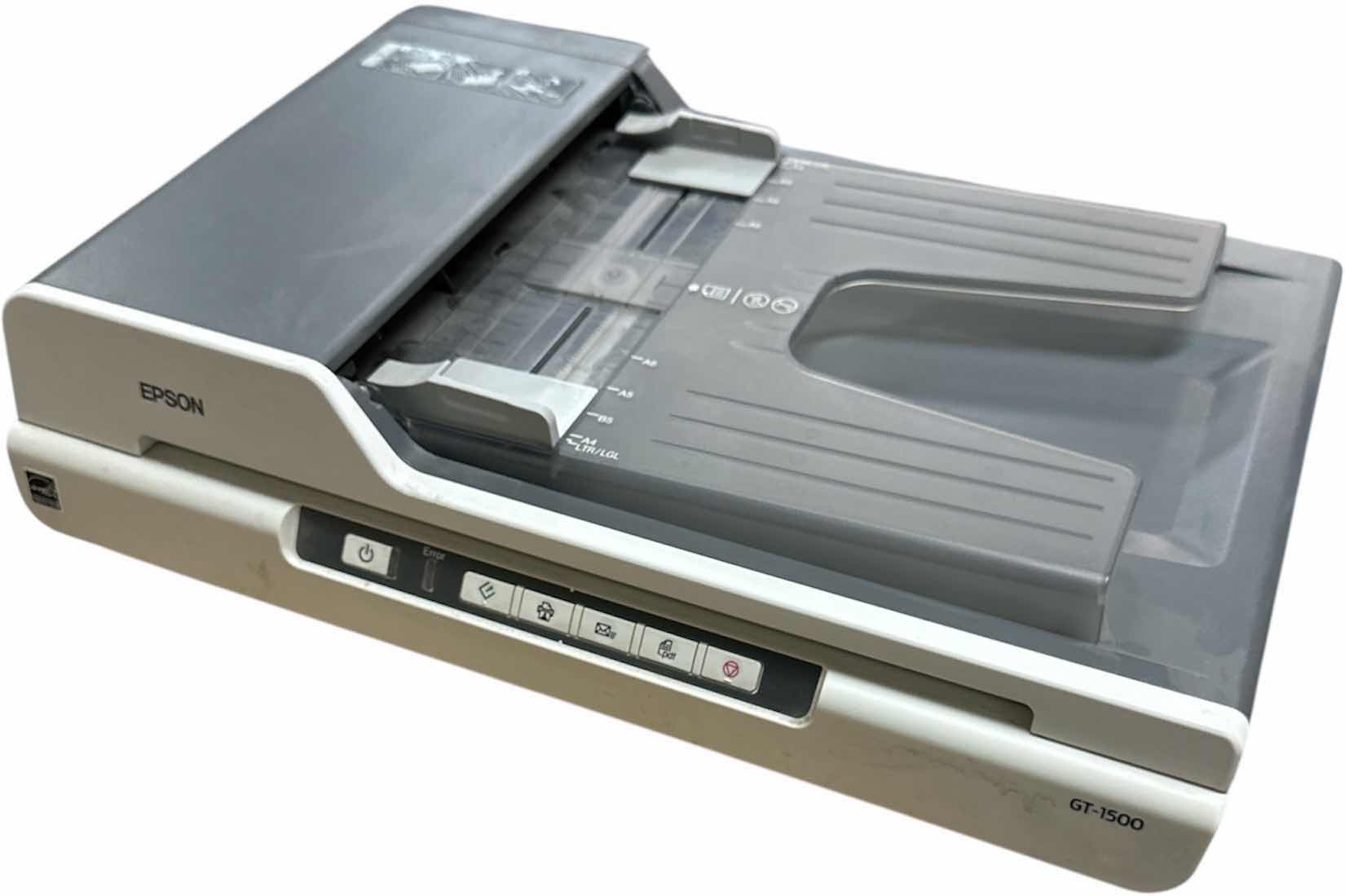 Photo 1 of EPSON WORKFORCE GT-1500 COLOR DOCUMENT SCANNER
18.5” X 13” X 5”H