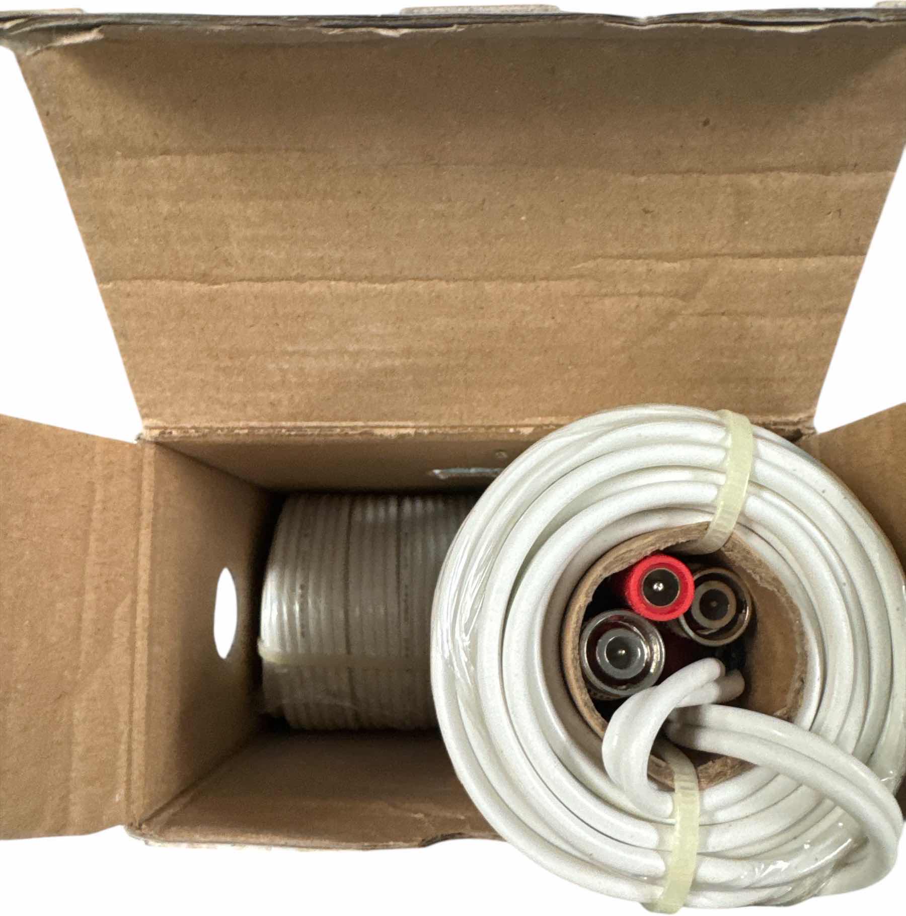 Photo 3 of 3- ACCESSORY PACK CABLES FOR ANALOG HD AND ANALOG DVR’S AND CAMERAS 4-60FT CABLES, 1- 12V/2A 100-240V POWER ADAPTER, 1- 4-WAY POWER SPLITTER