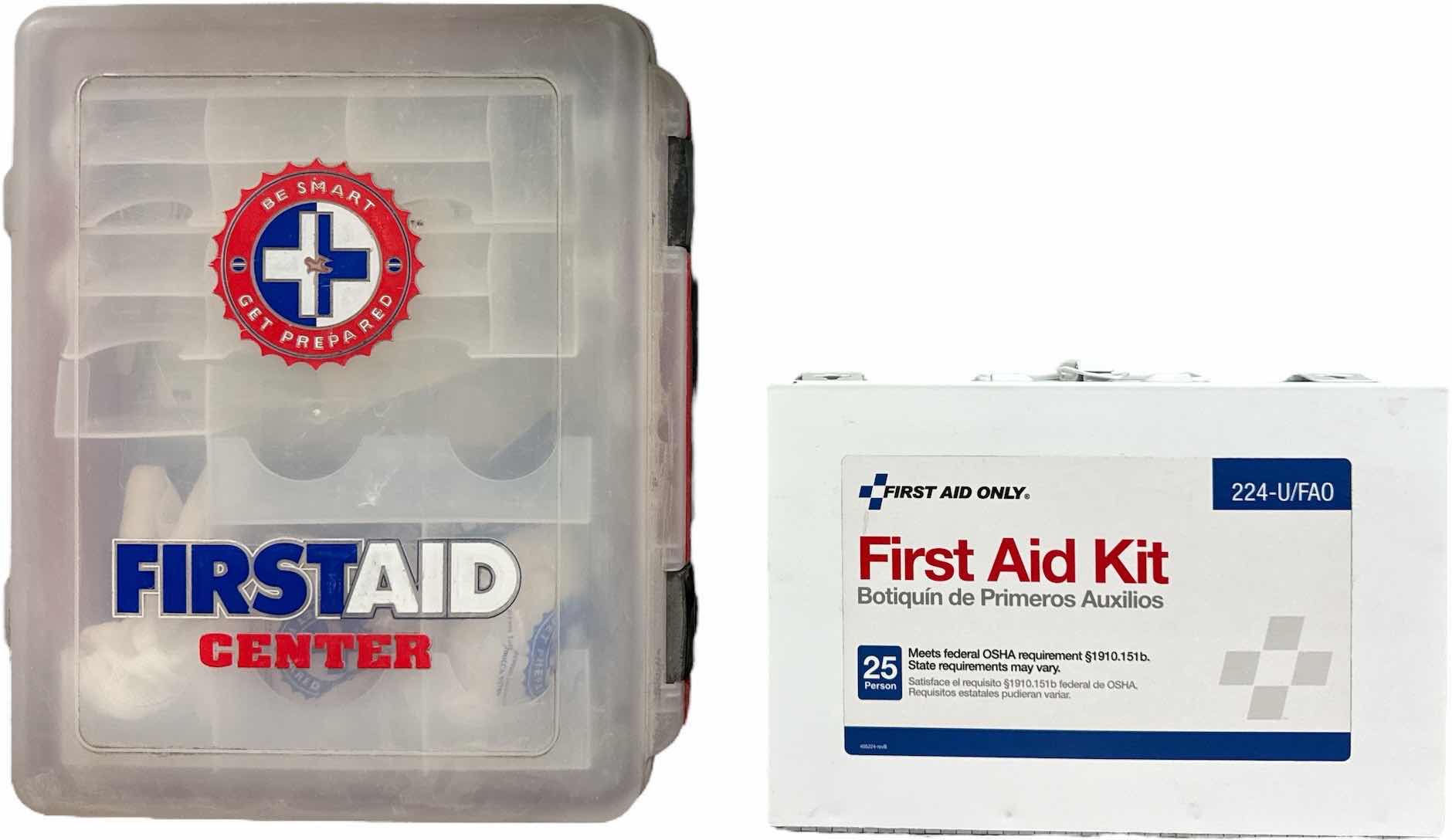 Photo 1 of 2- FIRST AID KITS 
12” X 4.5” X H14” AND SMALLER