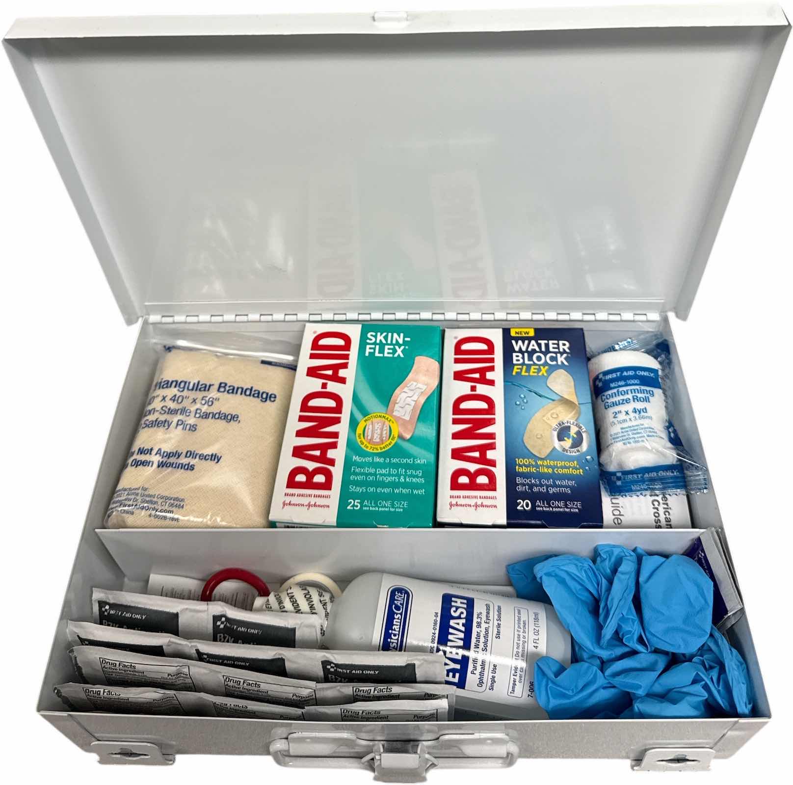 Photo 1 of 2- FIRST AID KITS 
12” X 4.5” X H14” AND SMALLER