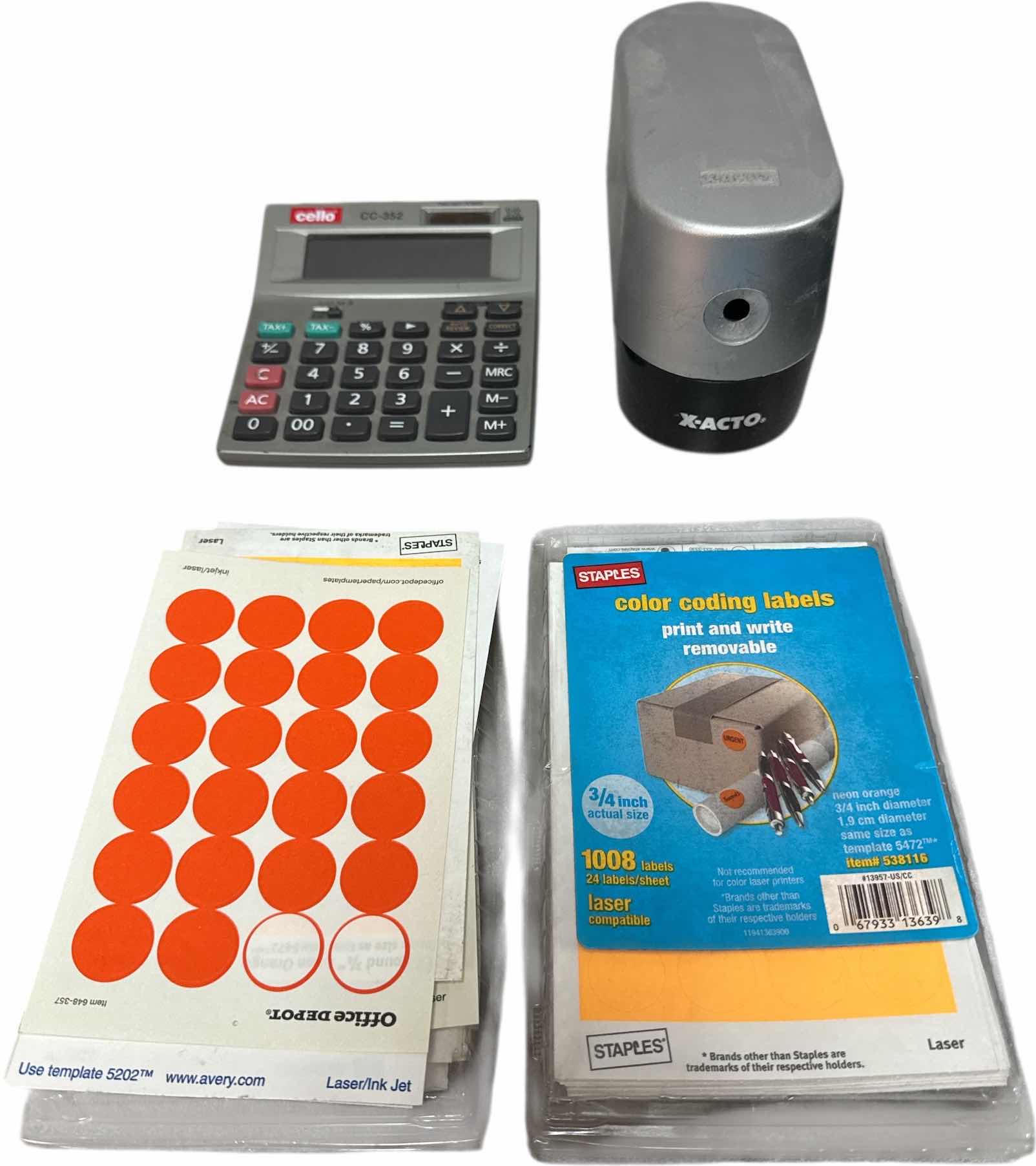 Photo 1 of 9- ASSORTED OFFICE ESSENTIALS, FILE ORGANIZERS, ELECTRIC PENCIL SHARPENER, CALCULATOR, BOX OF PAPERCLIPS, HEAVY DUTY STAPLER, WALL CLOCK
CLOCK
D9.5” X H.75”