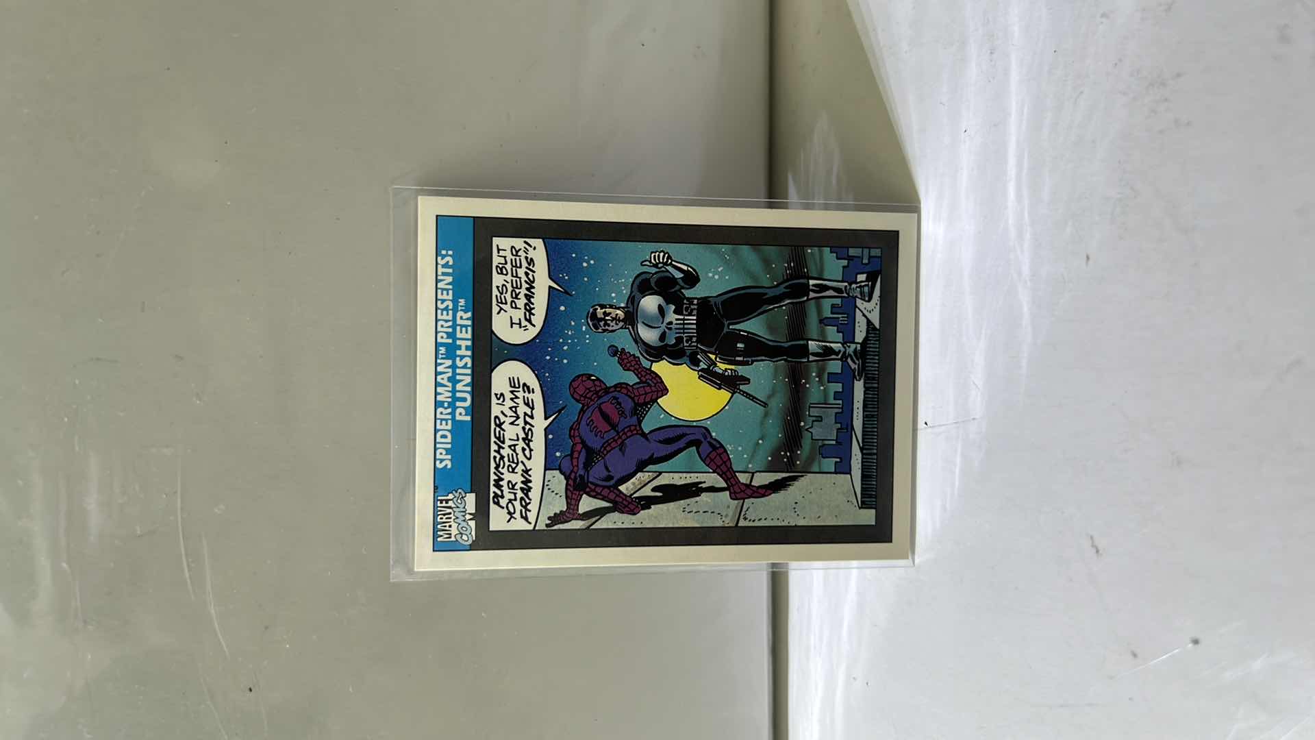 Photo 1 of 1990 IMPEL MARVEL UNIVERSE SPIDER-MAN PRESENTS PUNISHER NUMBER 155