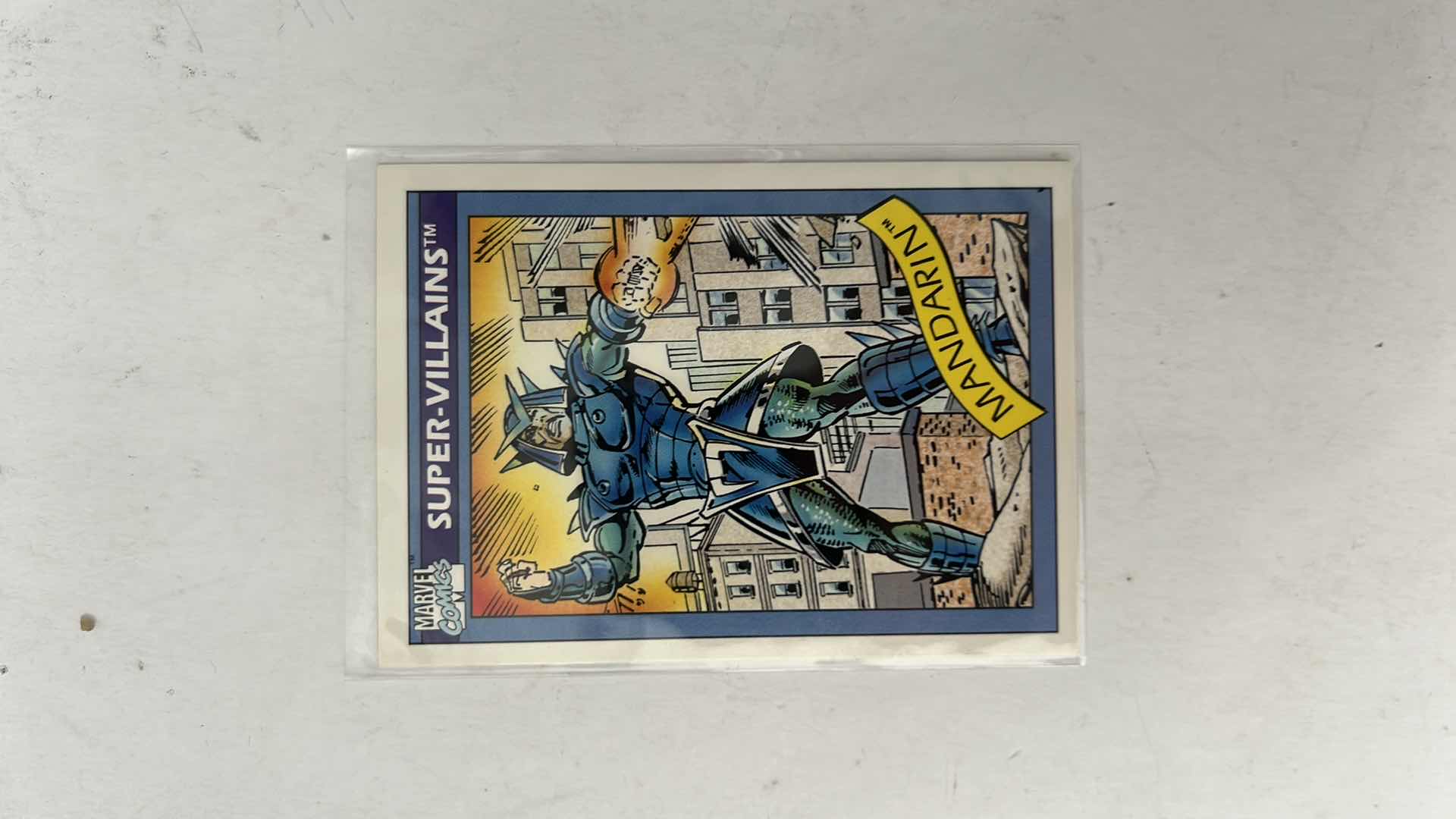 View 1 of 1990 IMPEL MARVEL UNIVERSE SUPER-VILLIANS CARD 76 MANDARIN $50