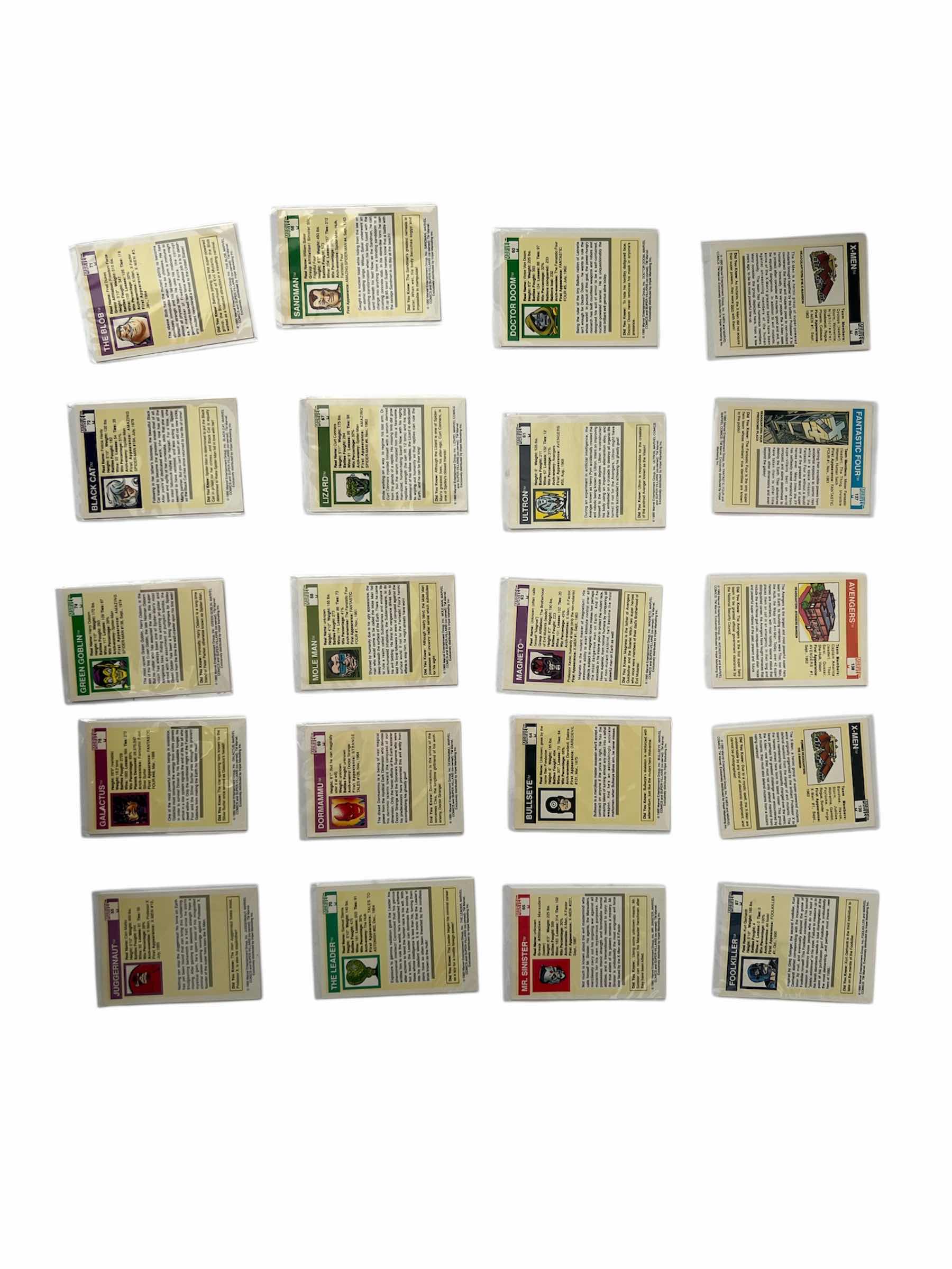 Photo 1 of 20-1990 IMPEL MARVEL UNIVERSE CARDS RANDOM