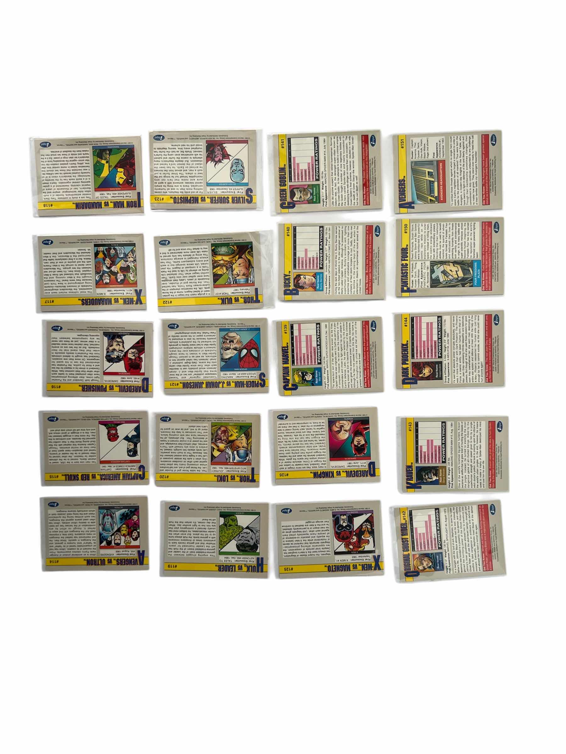 Photo 1 of 1991 IMPEL MARVEL UNIVERSE CARDS SERIES 2 RANDOM QUANTITY 20