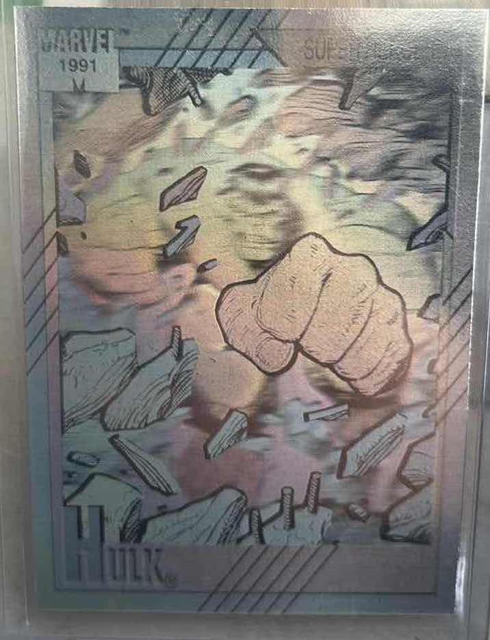 Photo 1 of MARVEL IMPEL TRADING CARD HOLOGRAPHIC “ HULK “ SERIES II CARD #H-2