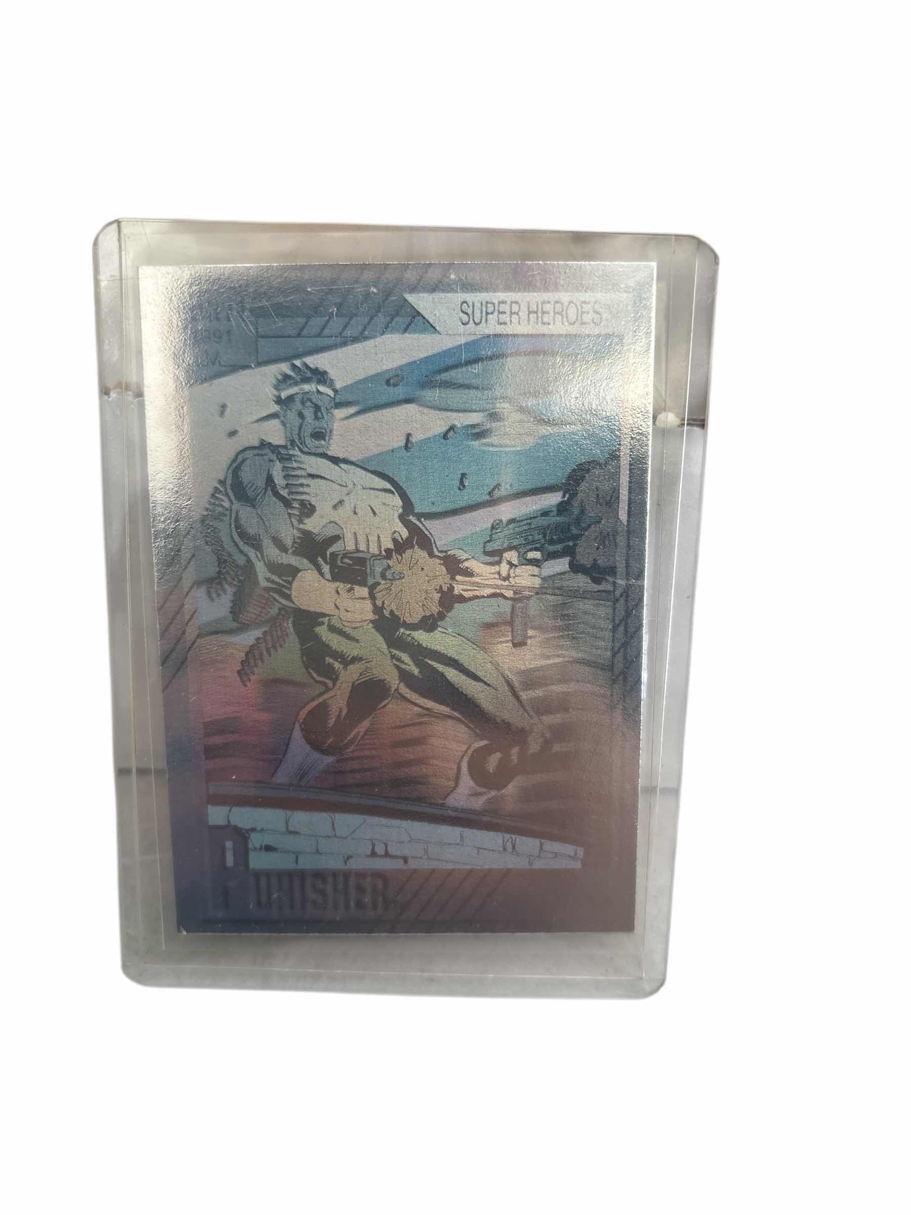 Photo 1 of MARVEL IMPEL TRADING CARD HOLOGRAPHIC “ PUNISHER “ SERIES II CARD #H-3