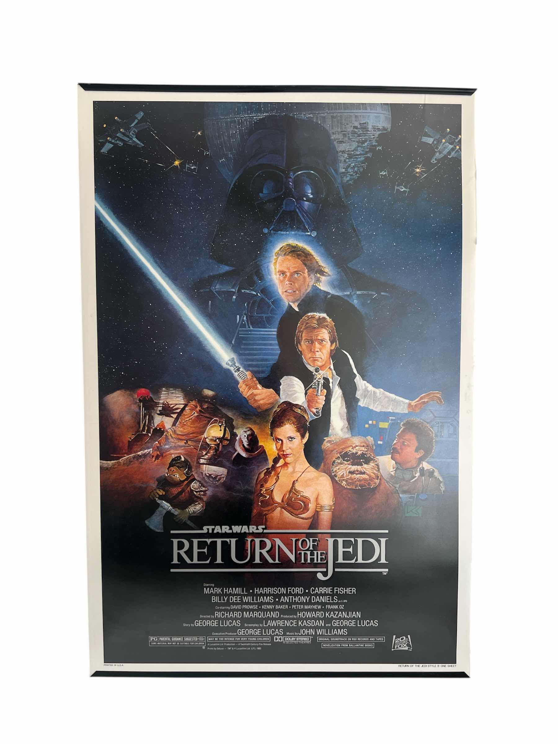 Photo 1 of ORIGINAL STAR WARS RETURN OF THE JEDI MOVIE POSTER ONE-SIDED 27”W X 40”H
