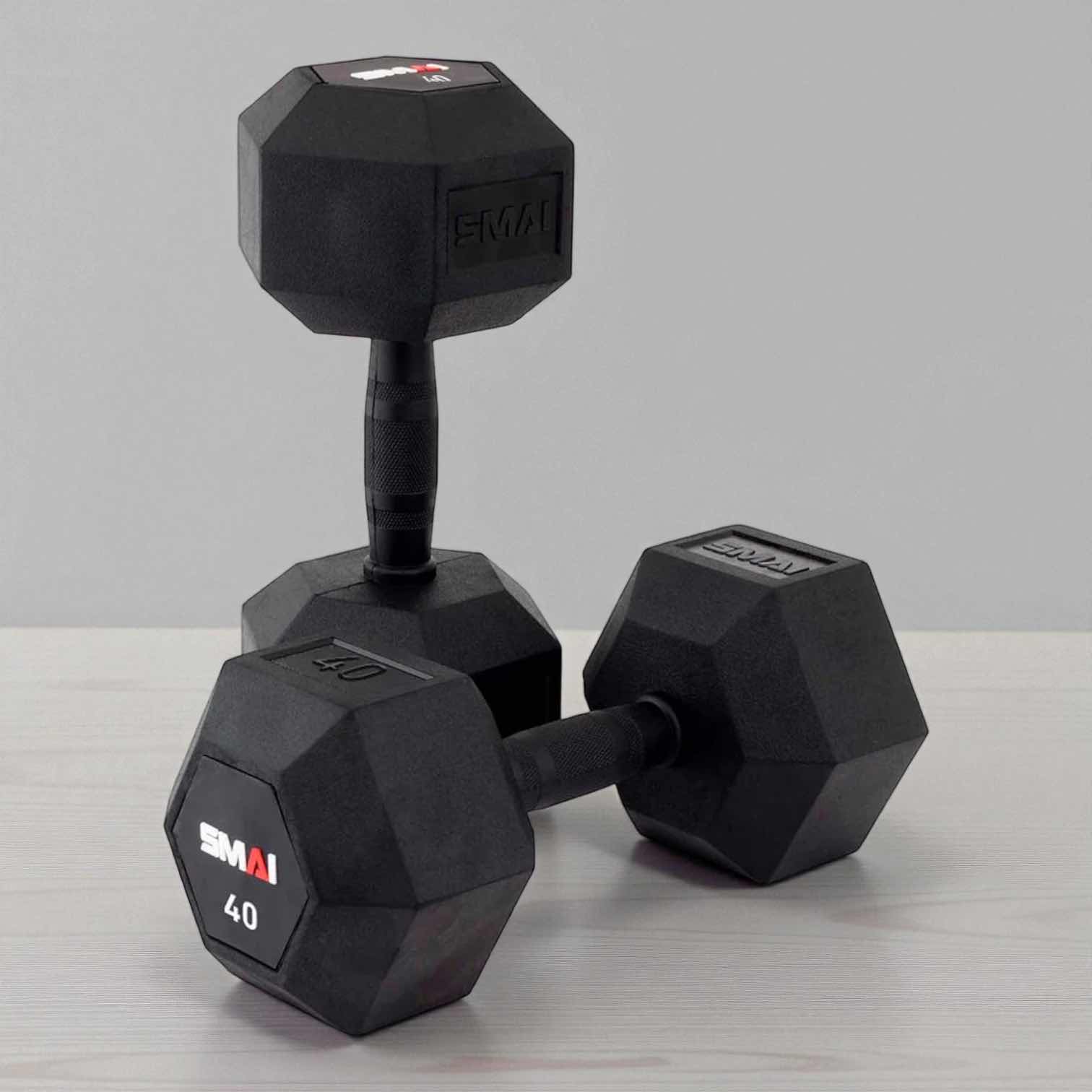 Photo 1 of 10 LB RUBBER HEX-HEAD DUMBBELL FROM LIVING FIT (2 IN SET)