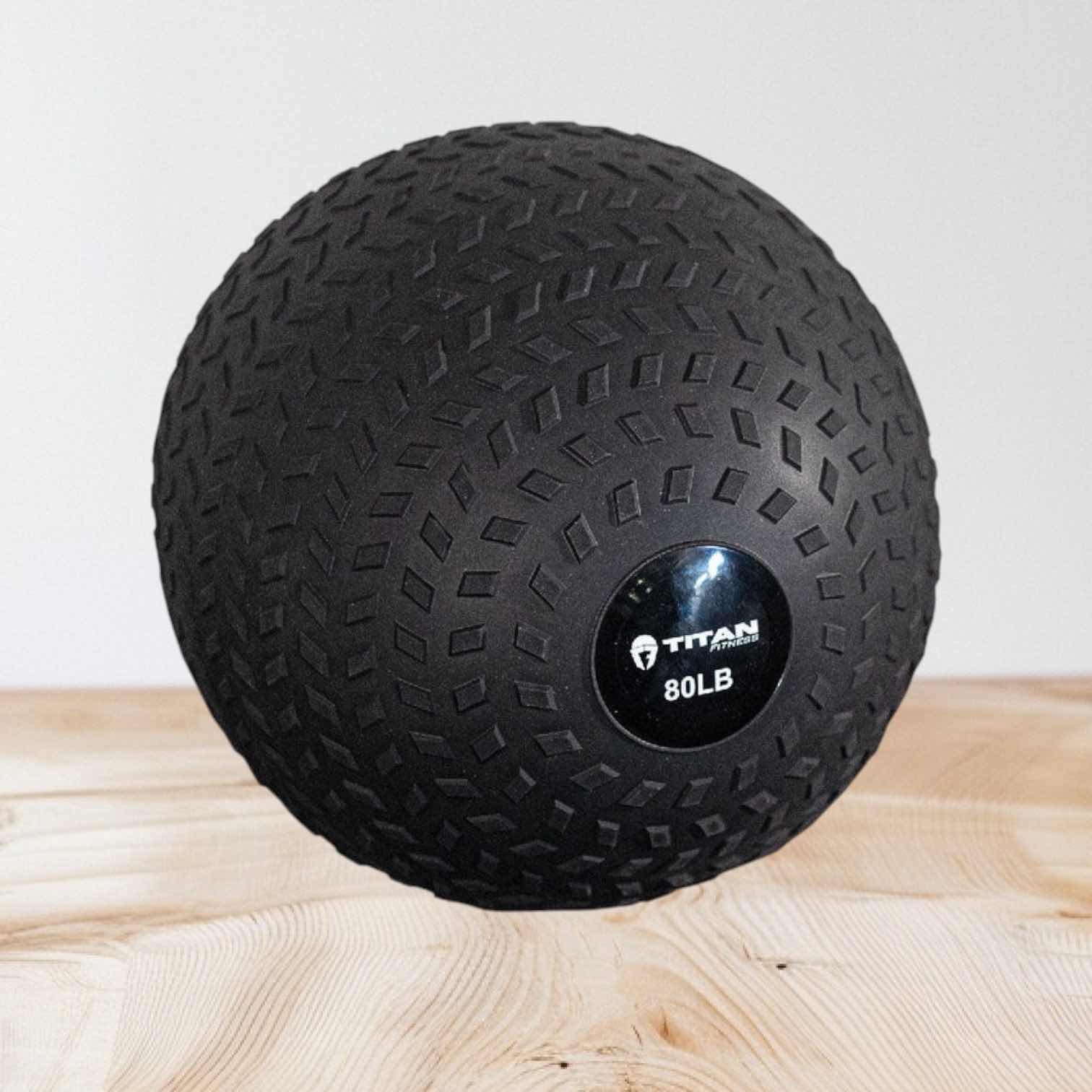 Photo 1 of 80 LB BLACK WORKOUT SLAM BALL FROM LIVING FIT