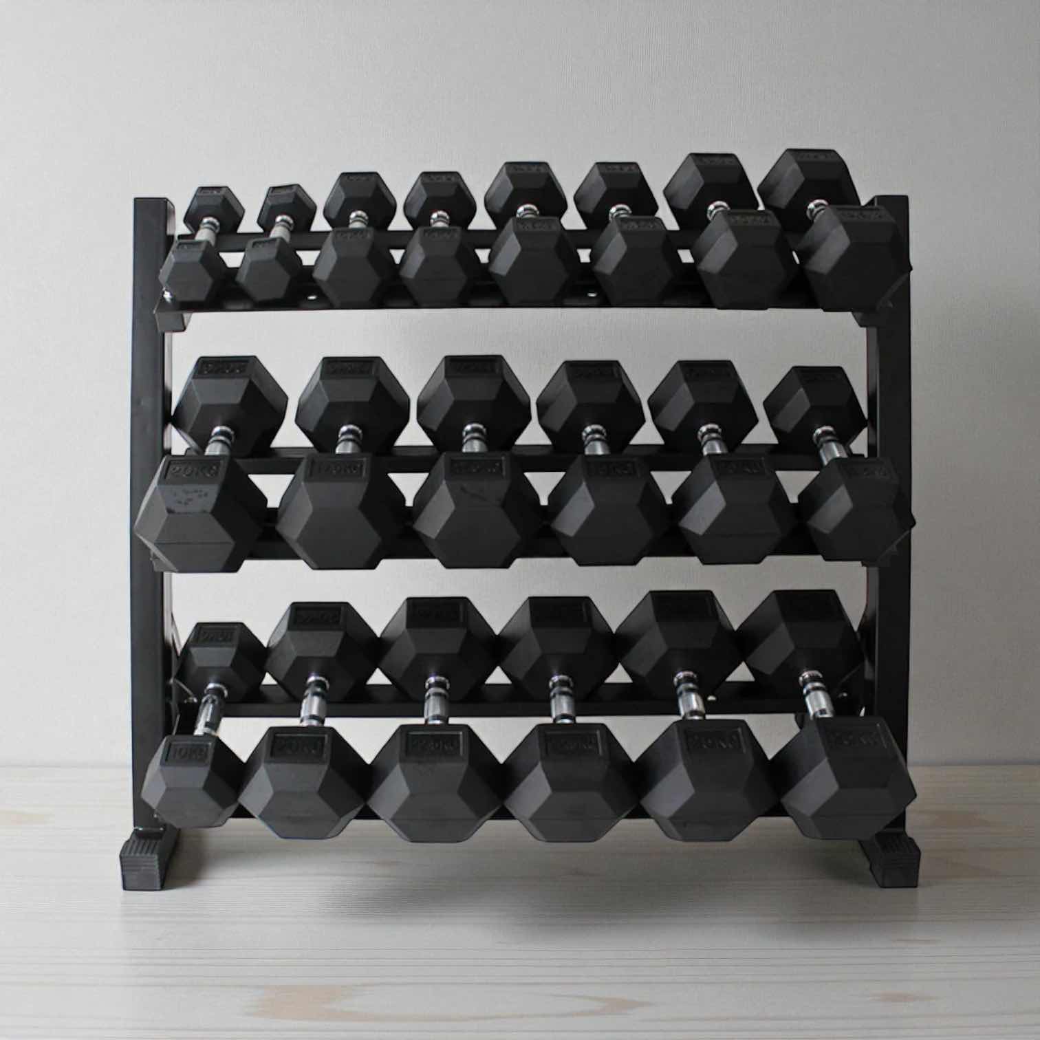 View 2 of 48”-3 TIER DUMBBELL RACK FITNESS EQUIPMENT 48”L X 34.6”H X 21.7”D