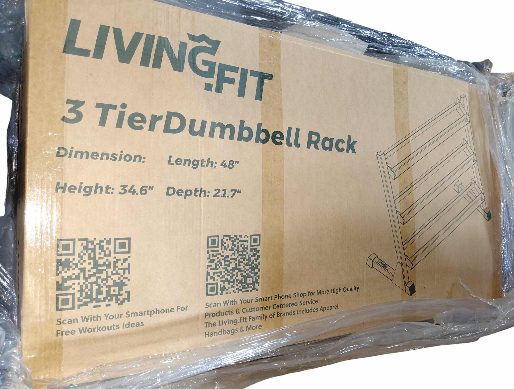 Photo 1 of NEW IN BOX 48”-3 TIER DUMBBELL RACK FITNESS EQUIPMENT 48”L X 34.6”H X 21.7”D