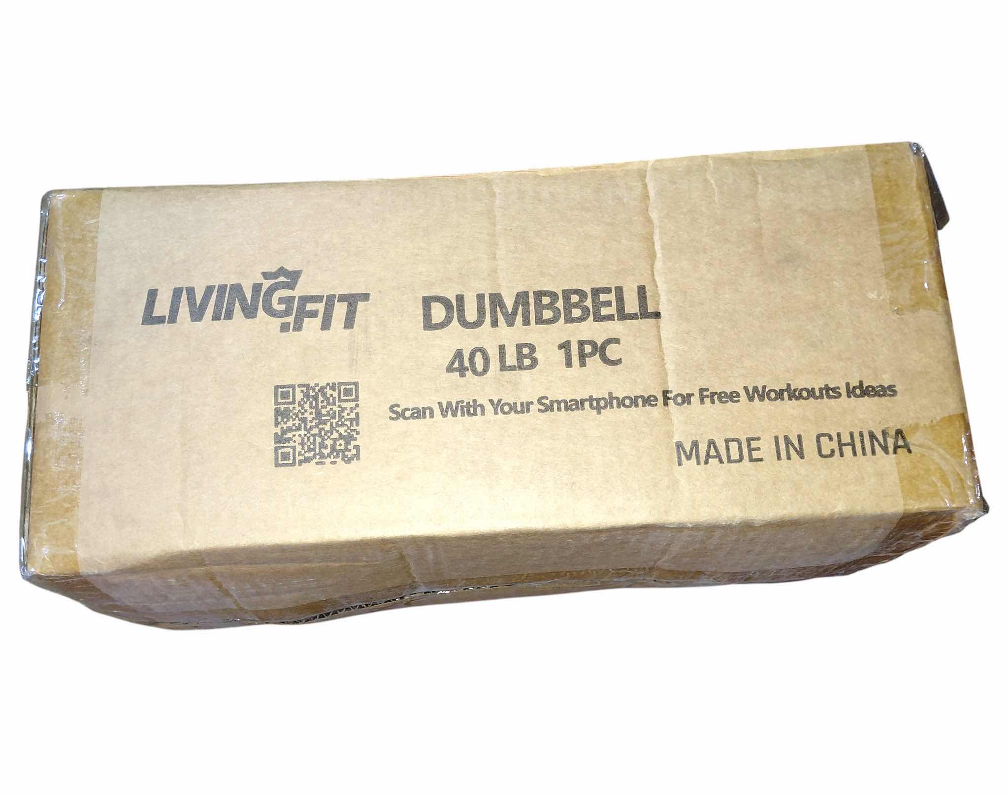 Photo 2 of NEW IN BOX 40 LB RUBBER HEX HEAD DUMBBELL (SINGLE DUMBBELL)