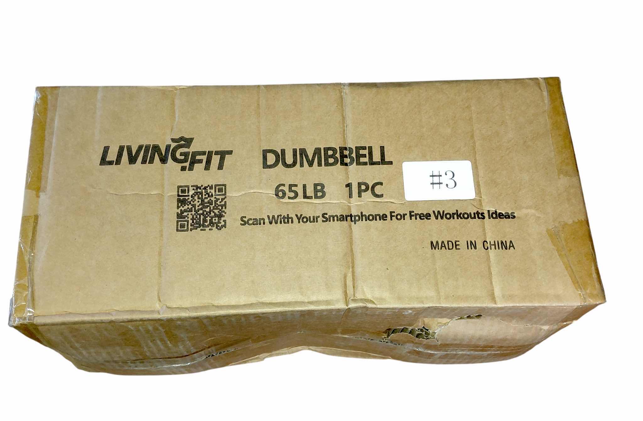 Photo 1 of NEW IN BOX 65 LB RUBBER HEX HEAD DUMBBELL (SINGLE DUMBBELL)