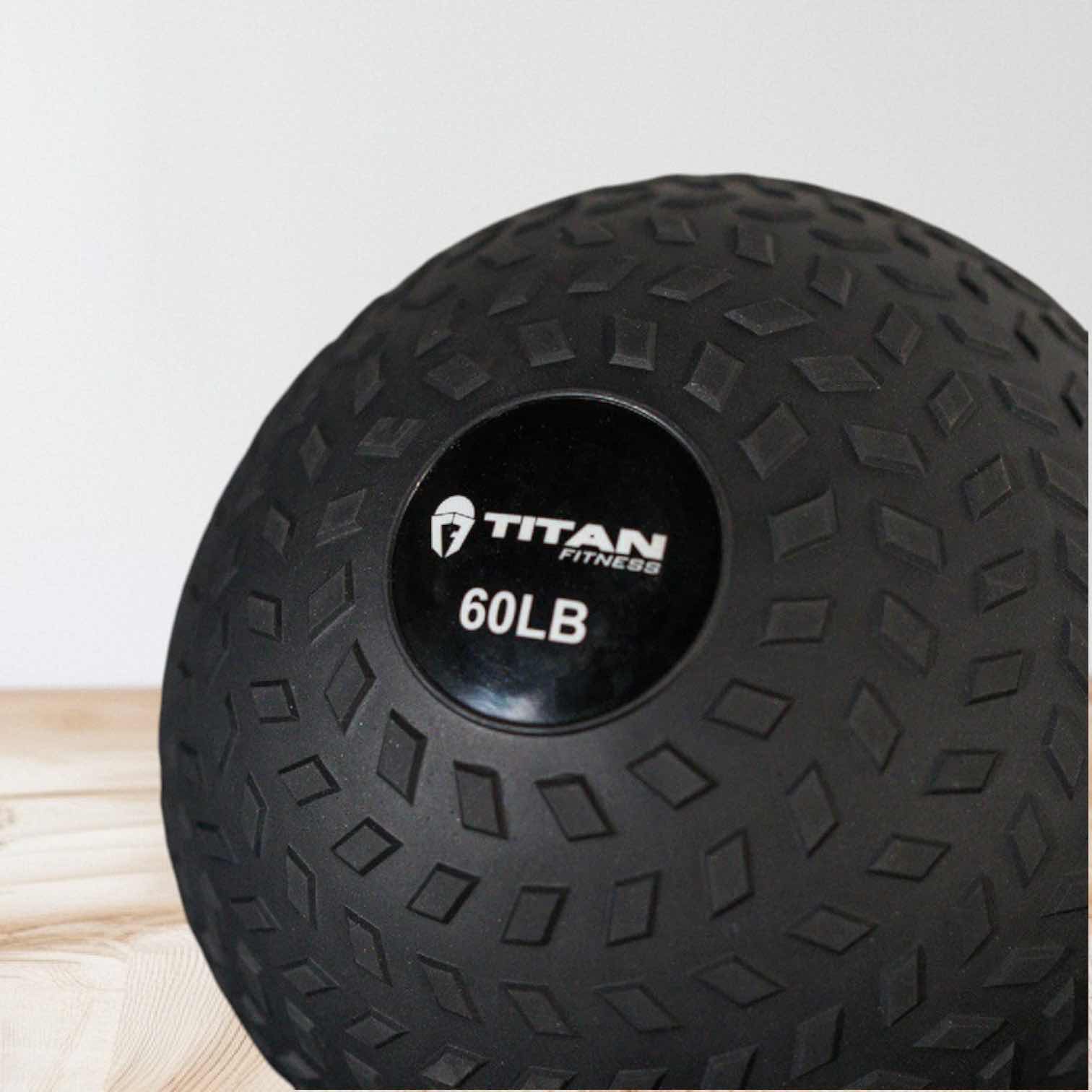 Photo 1 of NEW IN BOX 60 LB BLACK WORKOUT SLAM BALL FROM LIVING FIT