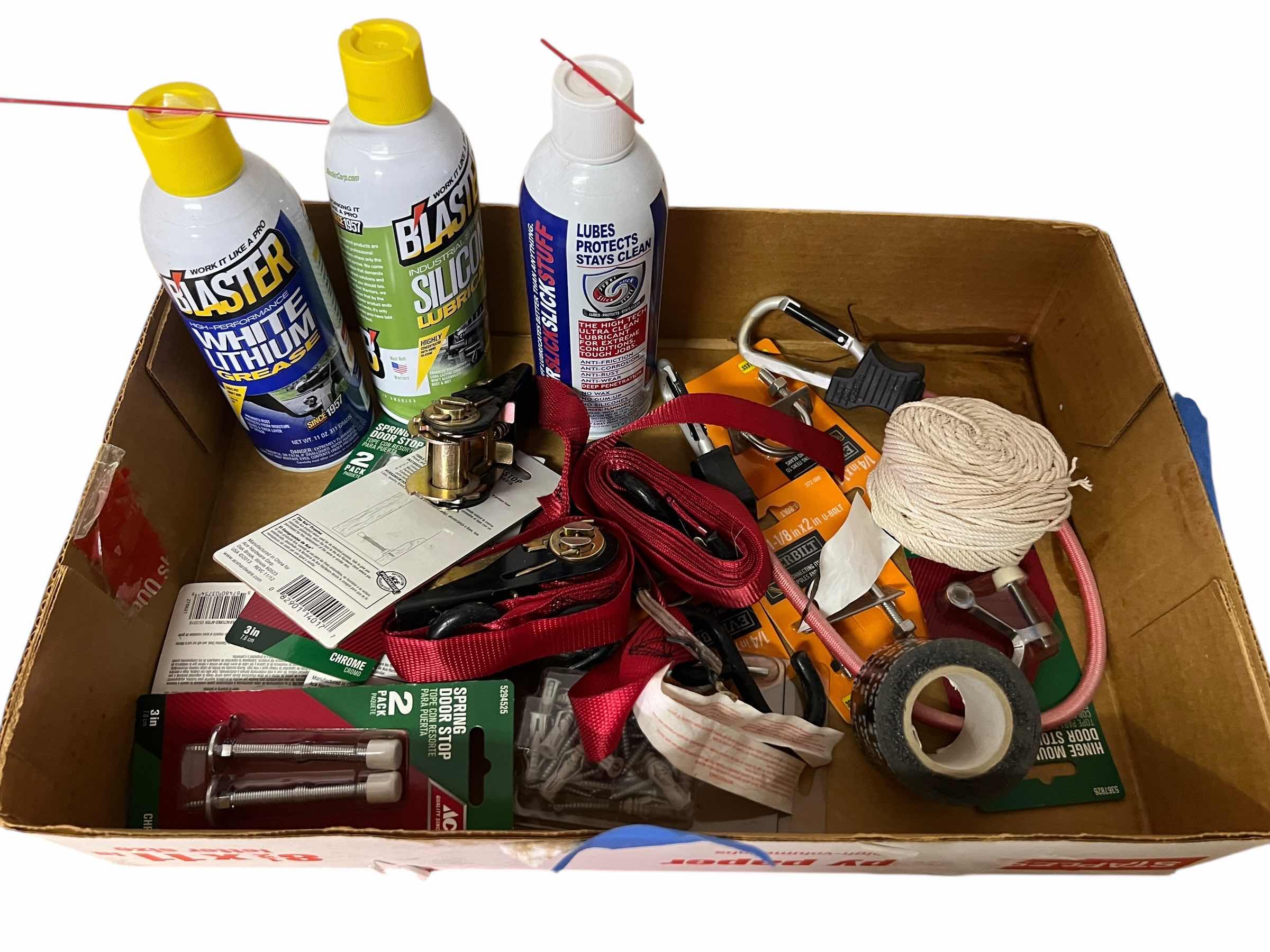 Photo 1 of BOX OF ASSORTED GARAGE ITEMS