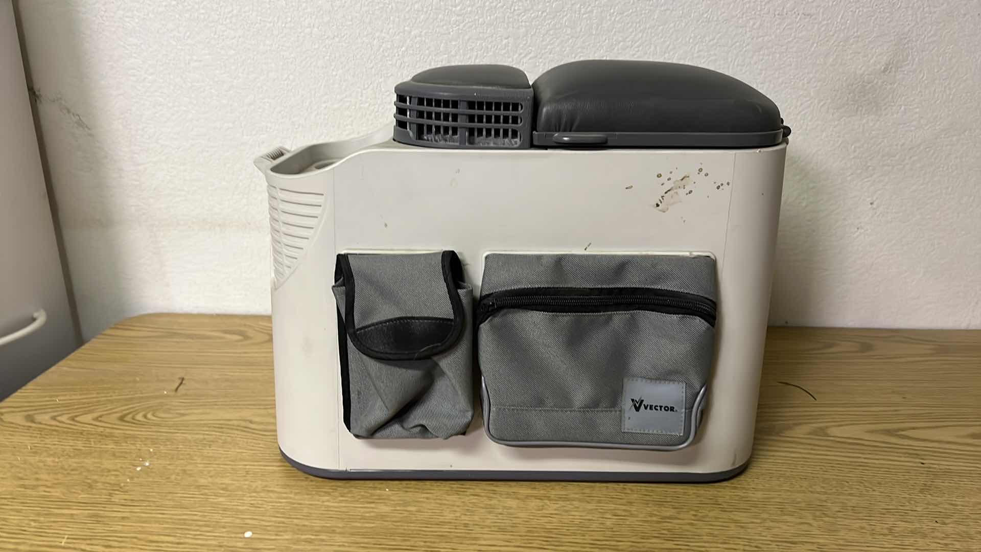 Photo 2 of VECTOR TRAVEL COOLER AND WARMER CONSOLE WITH 12 VOLT DC POWER PLUG 13”H X 9”W X 13”D