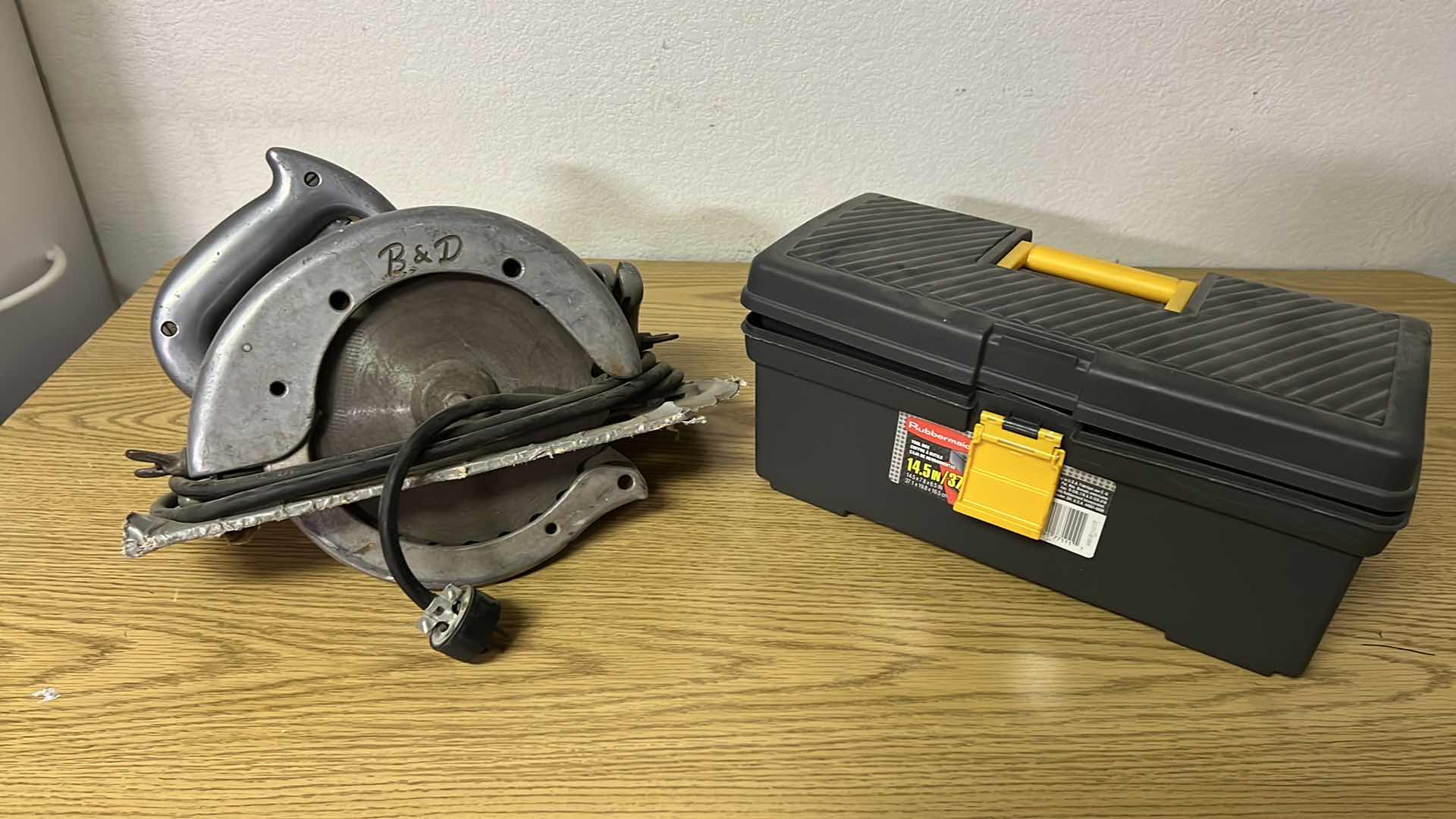 Photo 1 of TOOL BOX WITH TOOLS AND POWER SAW