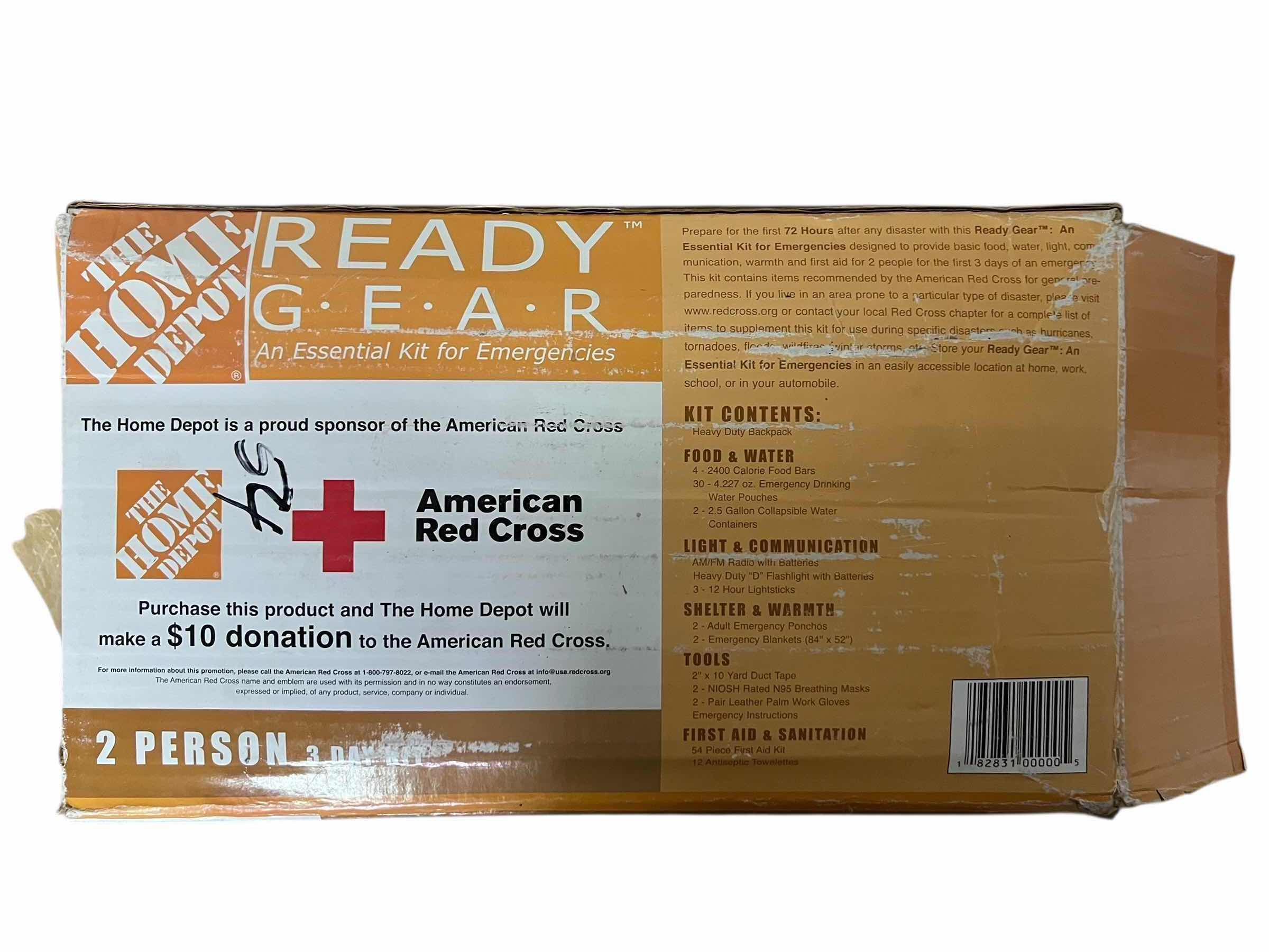 Photo 1 of HOME DEPOT 2 PERSON 3 DAY READY GEAR KIT IN BOX
